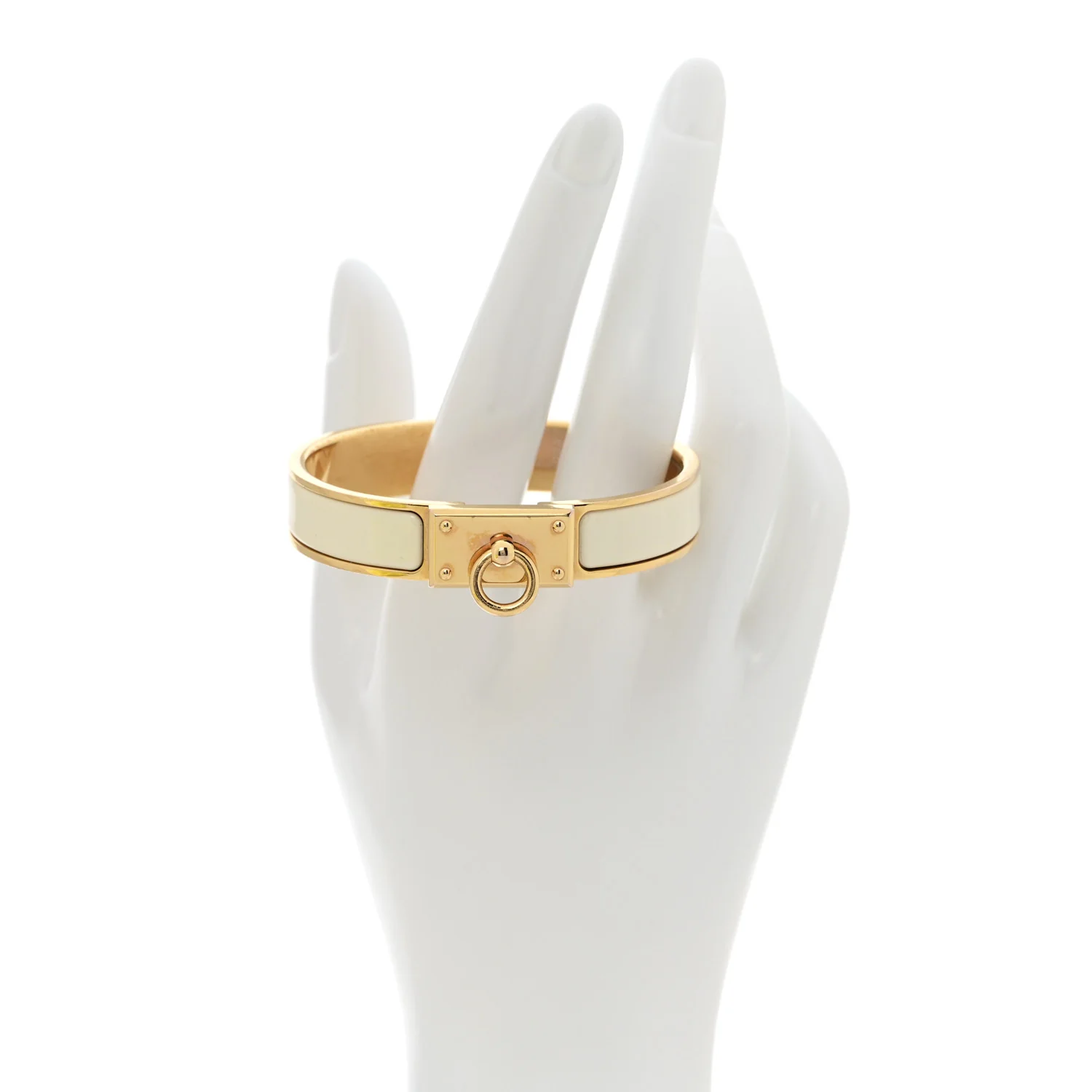 Enamel Clic Anneau Bracelet PM Craie - Image 2