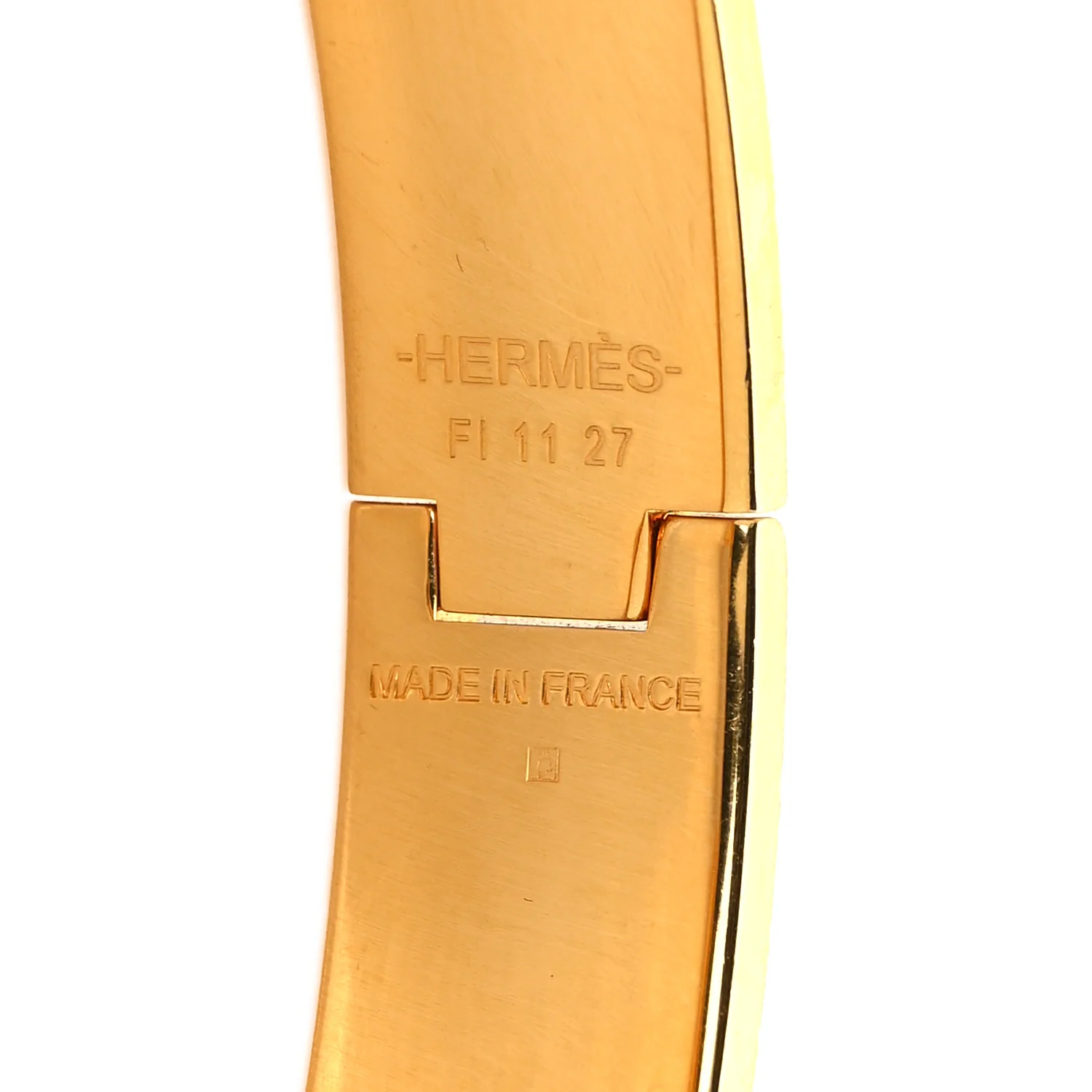 Enamel Clic Clac H Bracelet GM Narrow Yellow - Image 6
