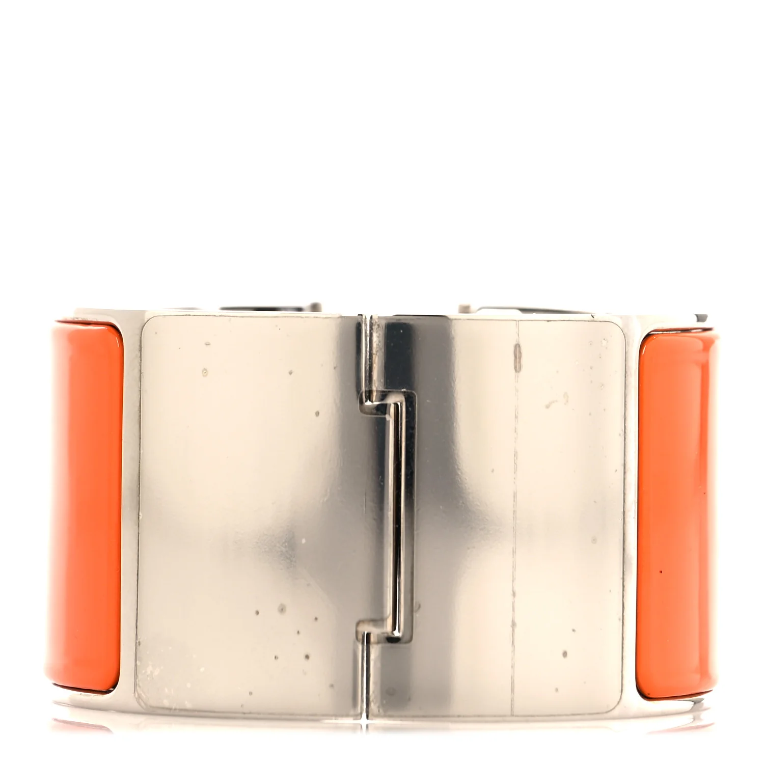 Enamel Extra Wide Clic Clac H Bracelet PM Orange Fruite White - Image 3