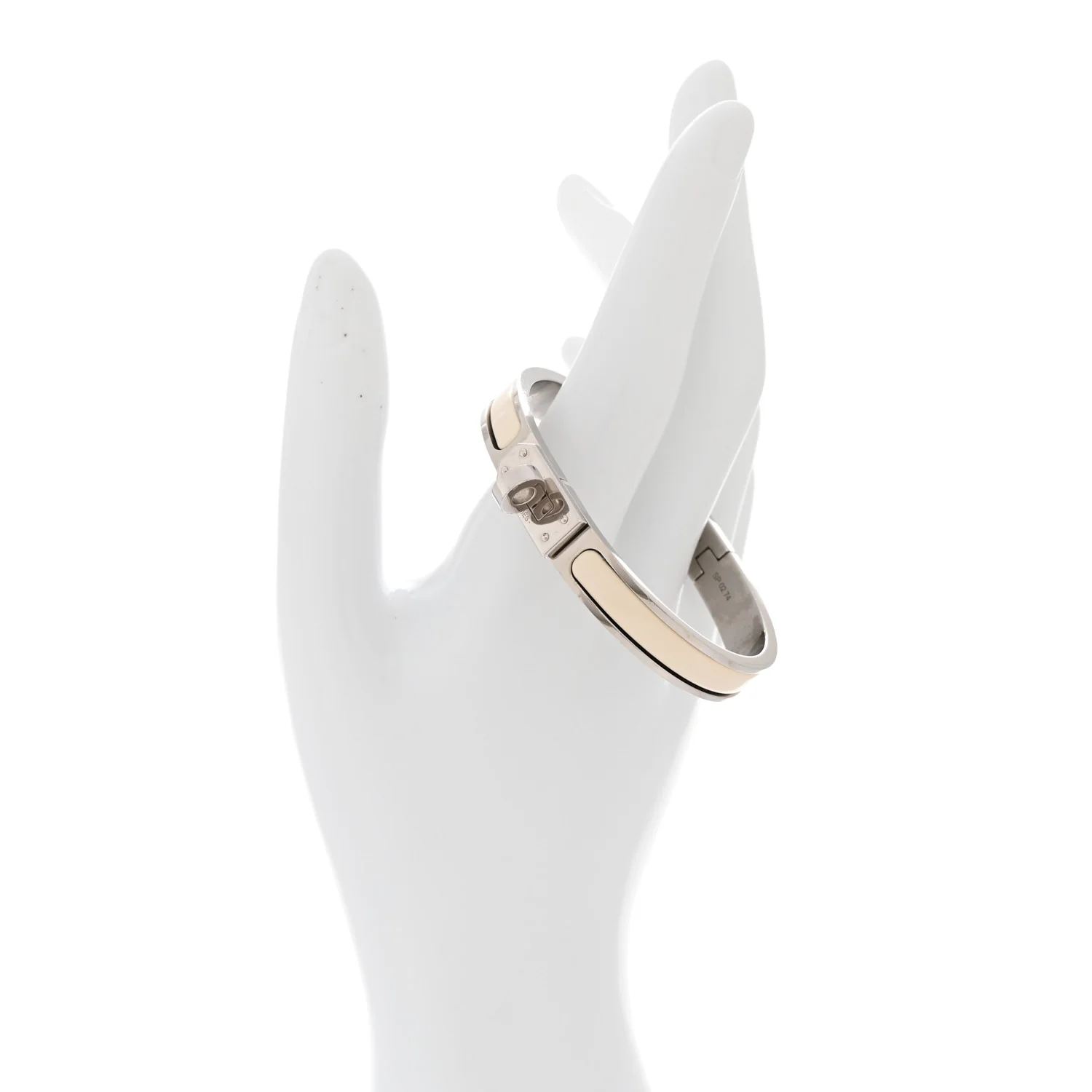 Enamel Mini Clic Kelly Bracelet PM Creme - Image 2