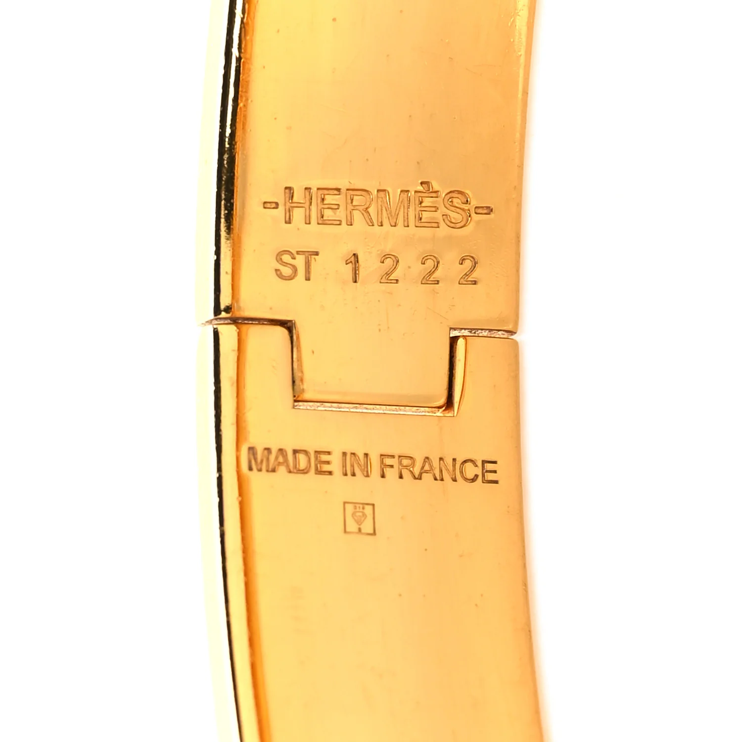 Enamel Narrow Clic Clac H Bracelet GM White - Image 6