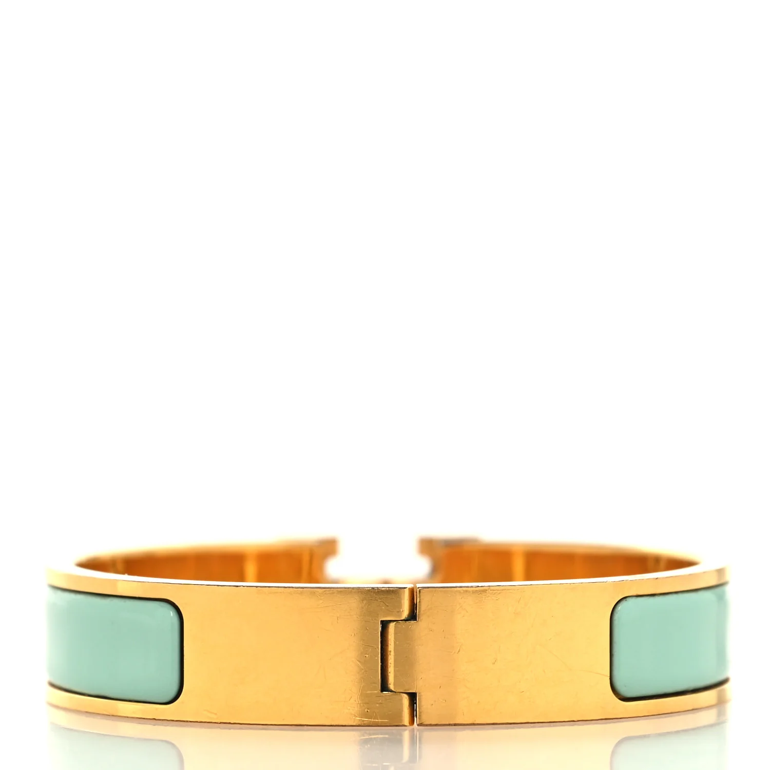 Enamel Narrow Clic Clac H Bracelet PM Aqua - Image 4