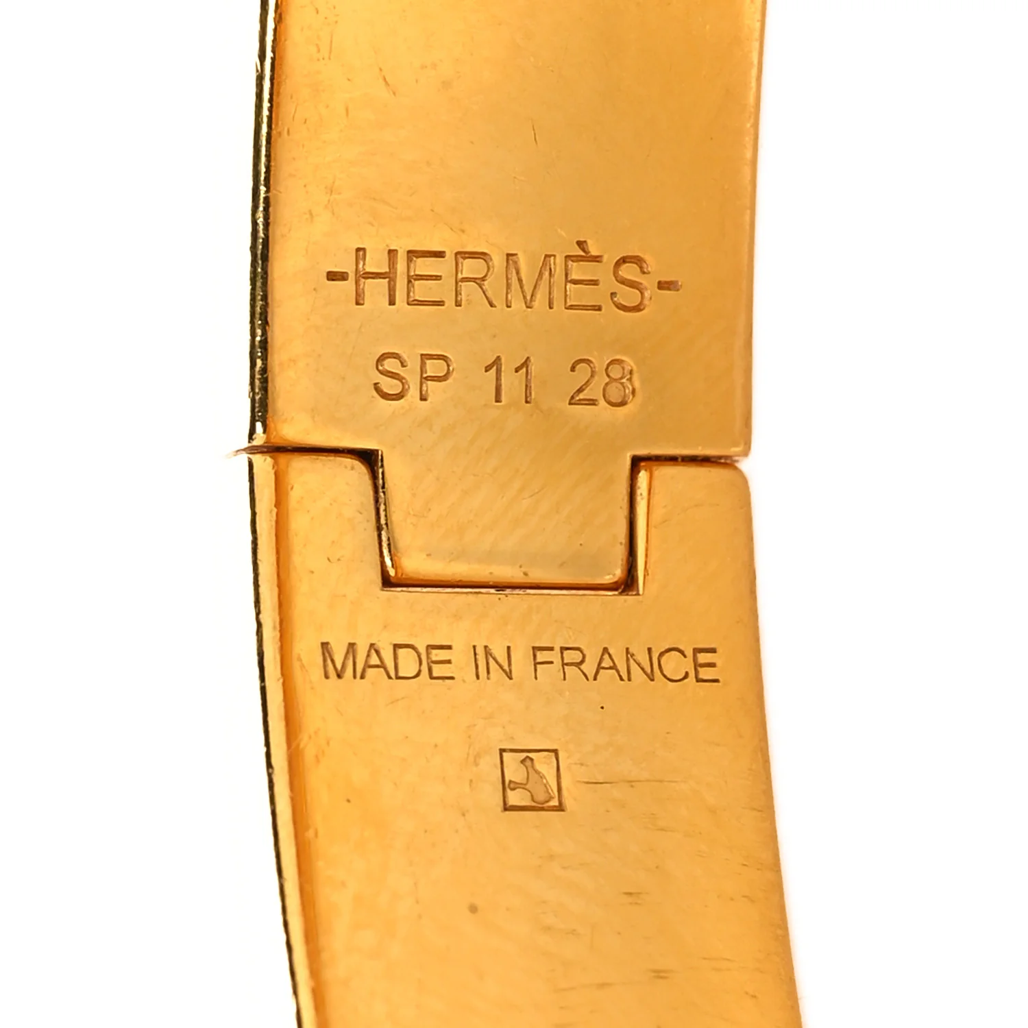 Enamel Narrow Clic Clac H Bracelet PM Black - Image 4