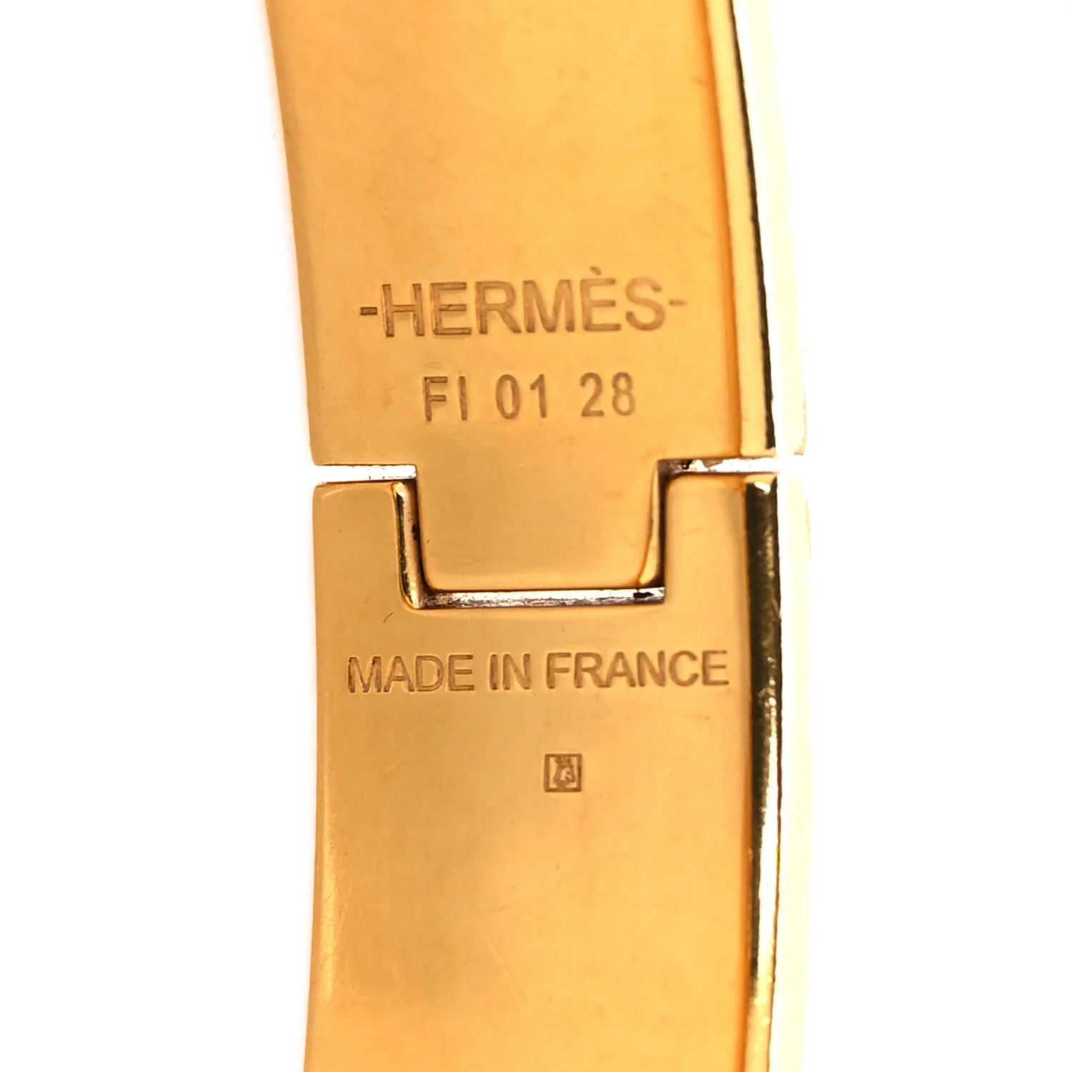 Enamel Narrow Clic Clac H Bracelet PM Marron Glace - Image 8