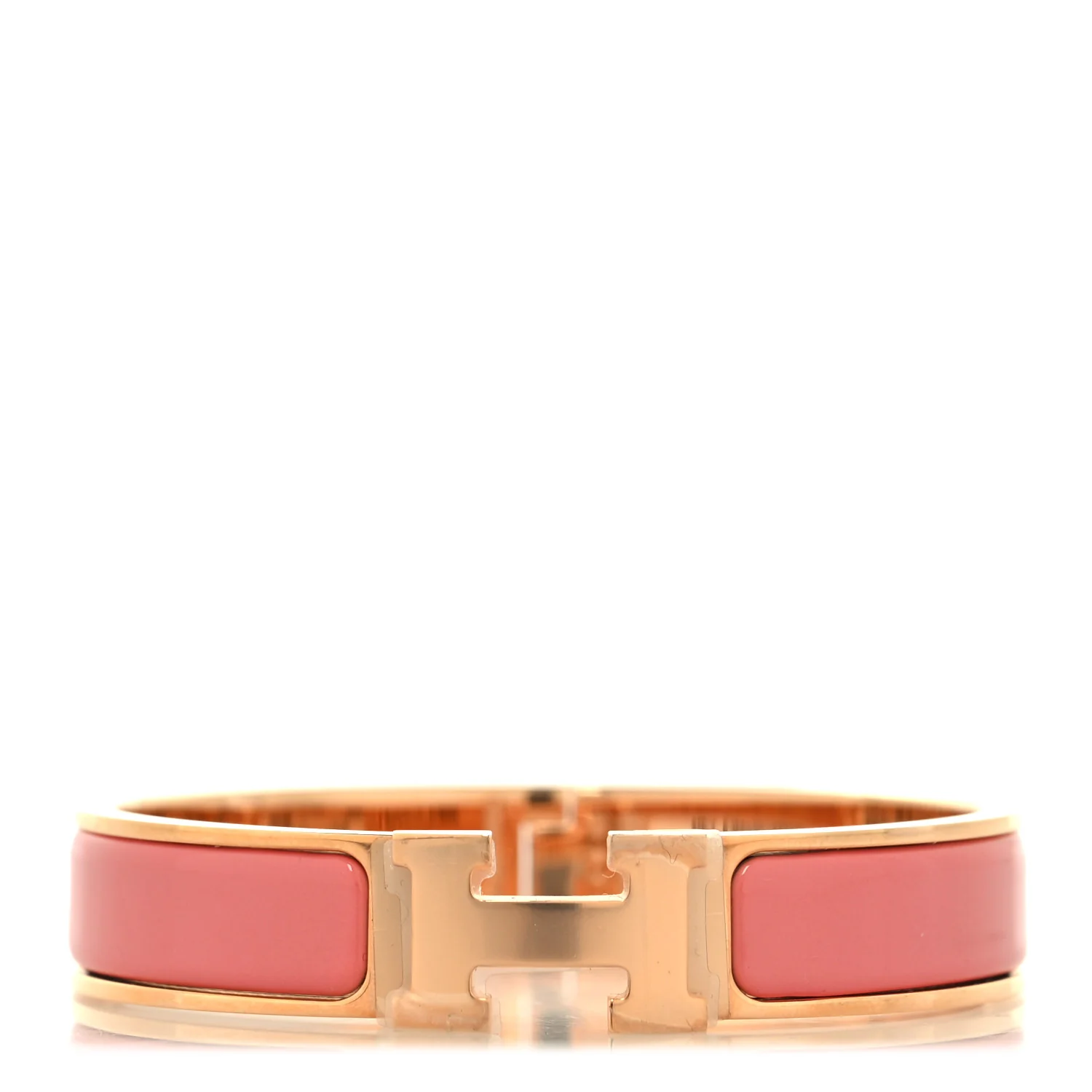 Enamel Narrow Clic Clac H Bracelet PM Papaye
