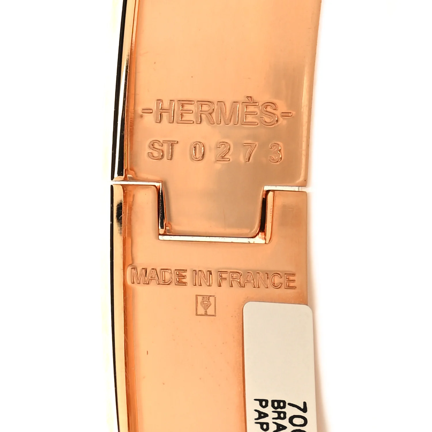 Enamel Narrow Clic Clac H Bracelet PM Papaye - Image 4