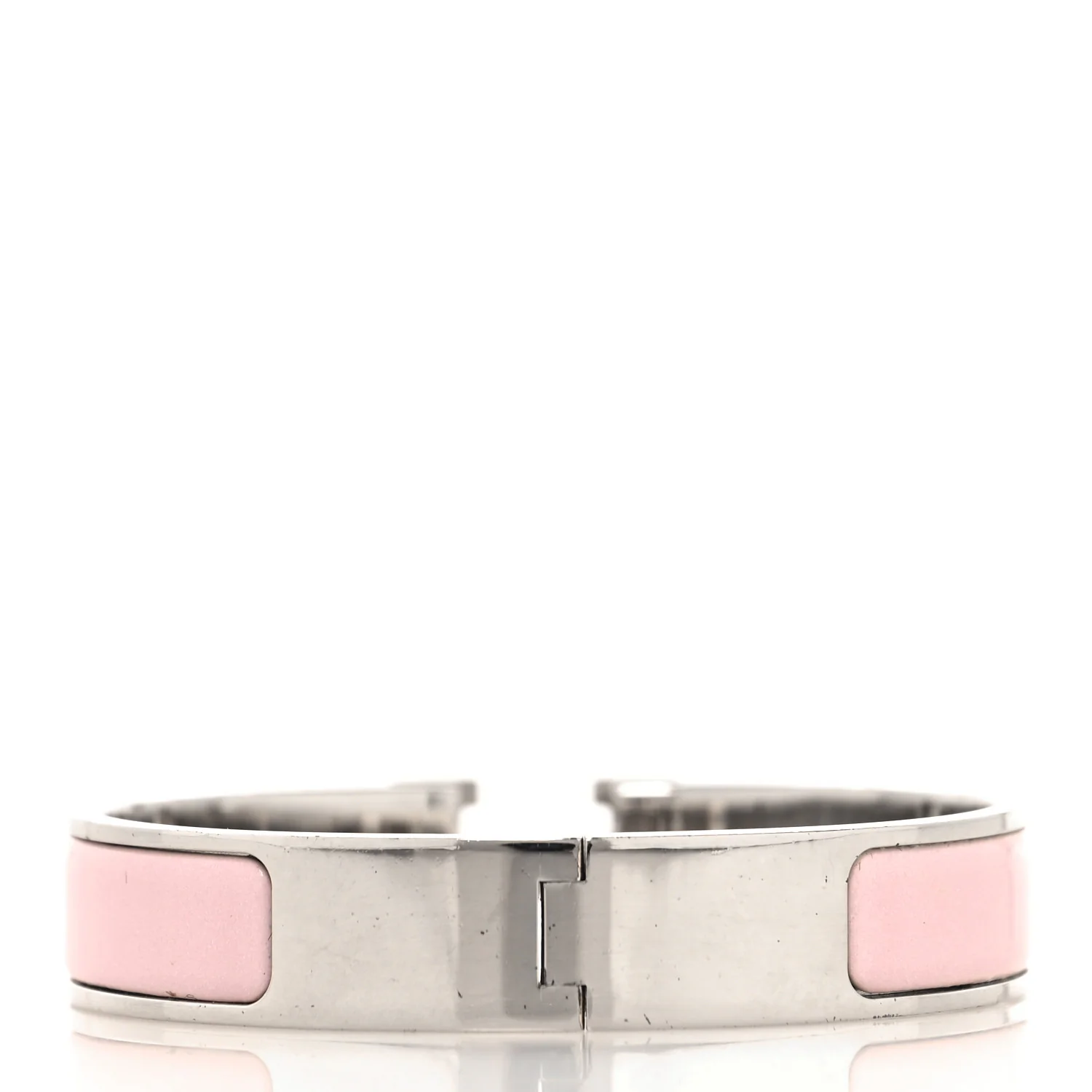 Enamel Narrow Clic Clac H Bracelet PM Rose Candeur - Image 7