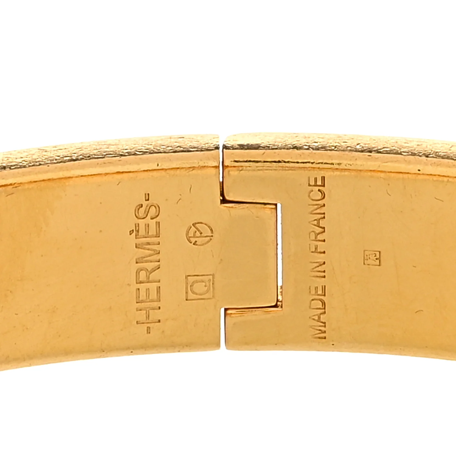 Enamel Narrow Clic Clac H PM Bracelet Black - Image 3