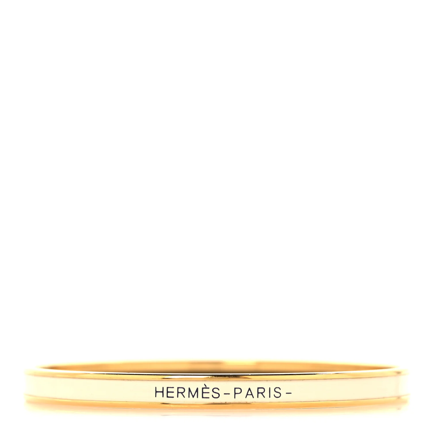 Enamel Printed Extra Narrow Uni Bracelet 70 Creme - Image 2
