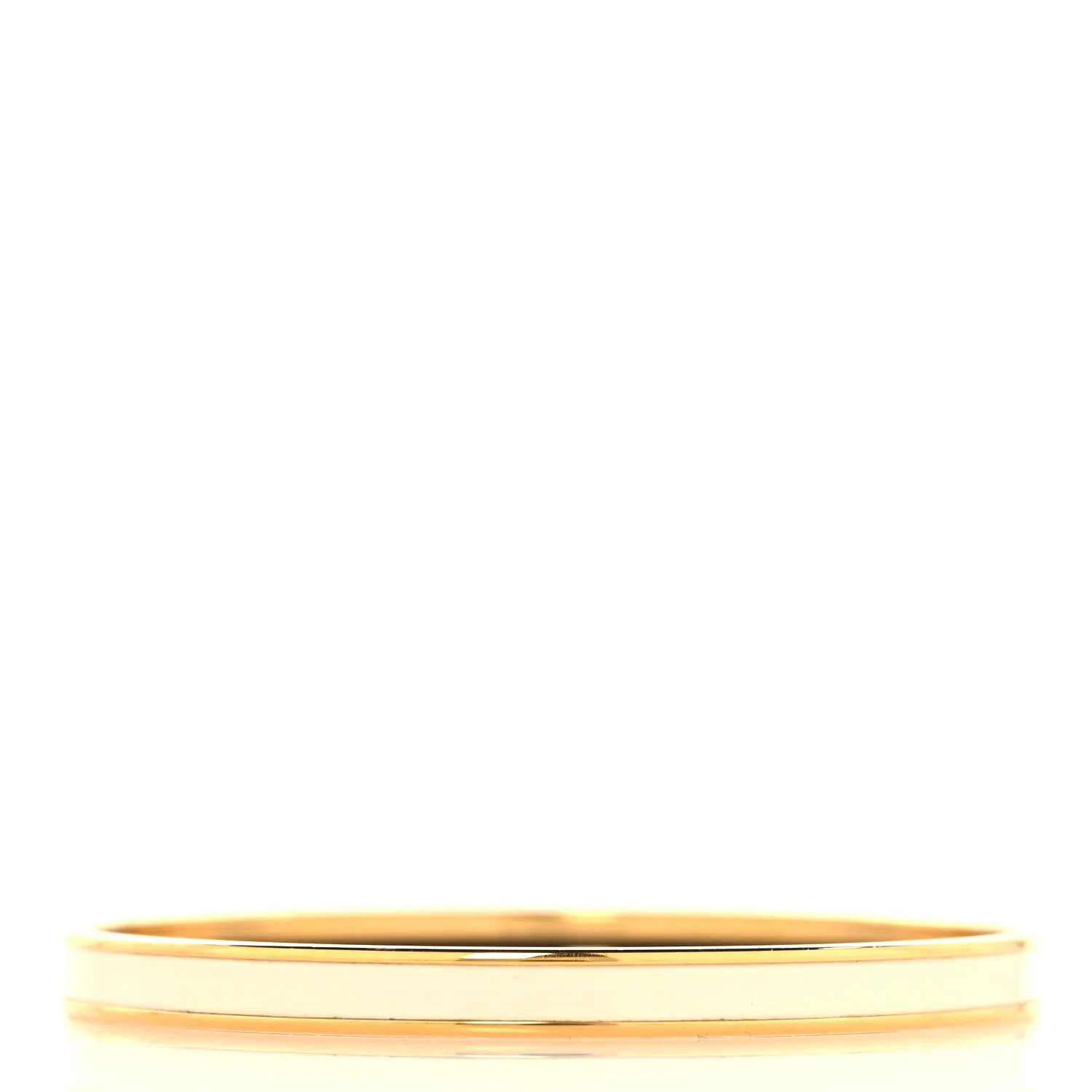 Enamel Printed Extra Narrow Uni Bracelet 70 Creme - Image 4