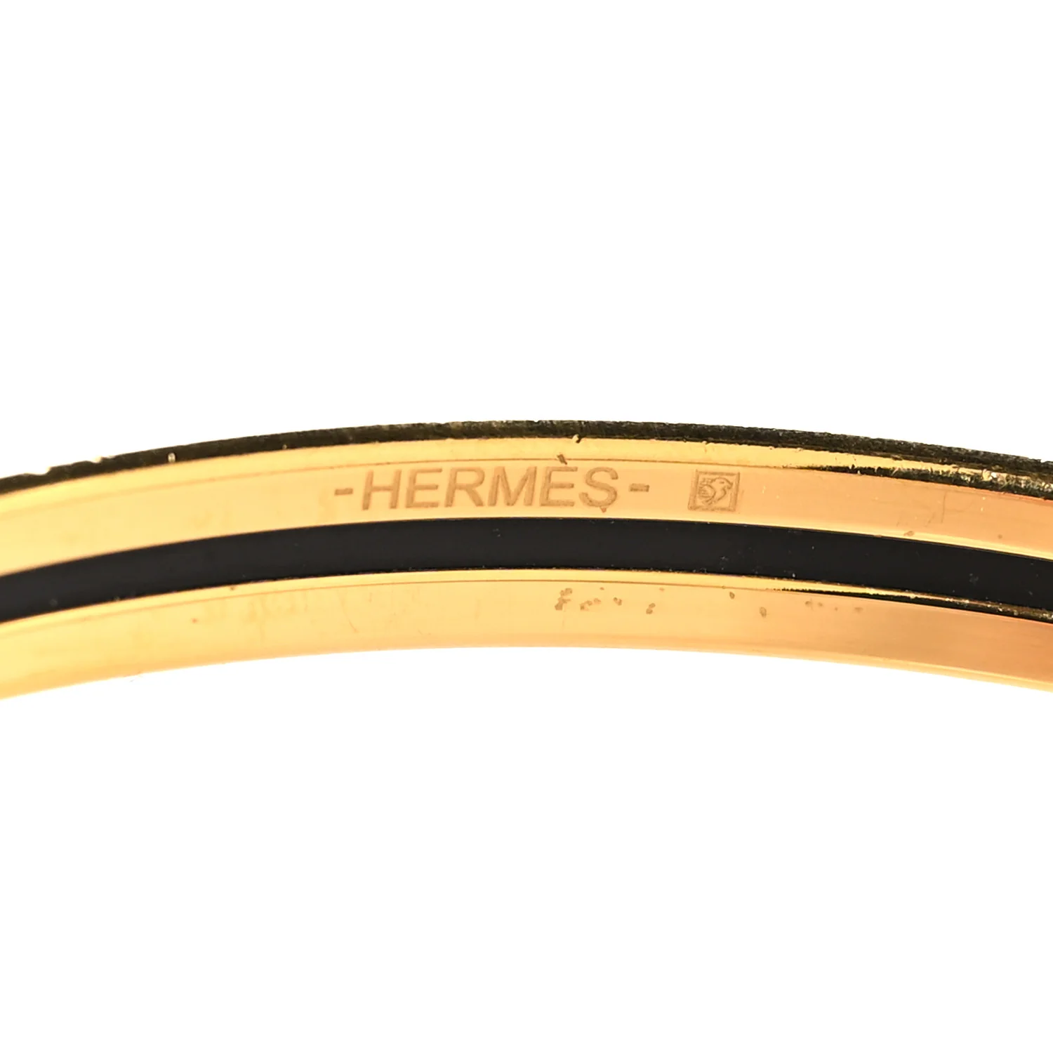 Enamel Printed Extra Narrow Uni Bracelet 70 Creme - Image 6