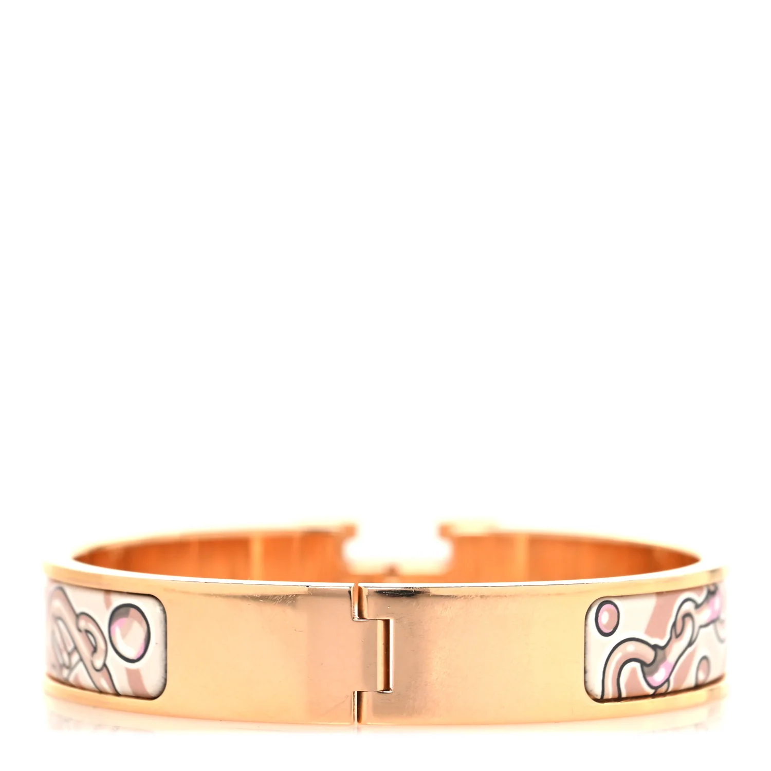 Enamel Printed Narrow Candy Libris Clic Clac H Bracelet PM Aube - Image 3