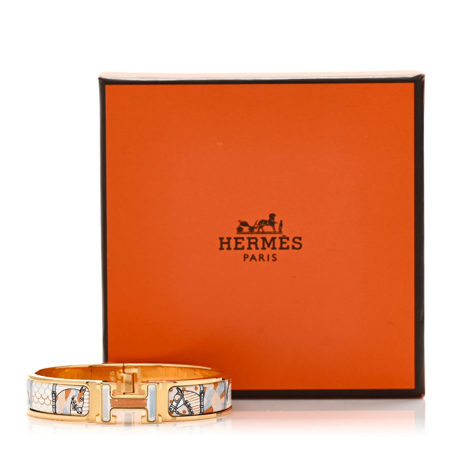 Enamel Printed Narrow Coloriages et Tenues de Jour Clic Clac H Bracelet PM Solaire - Image 4