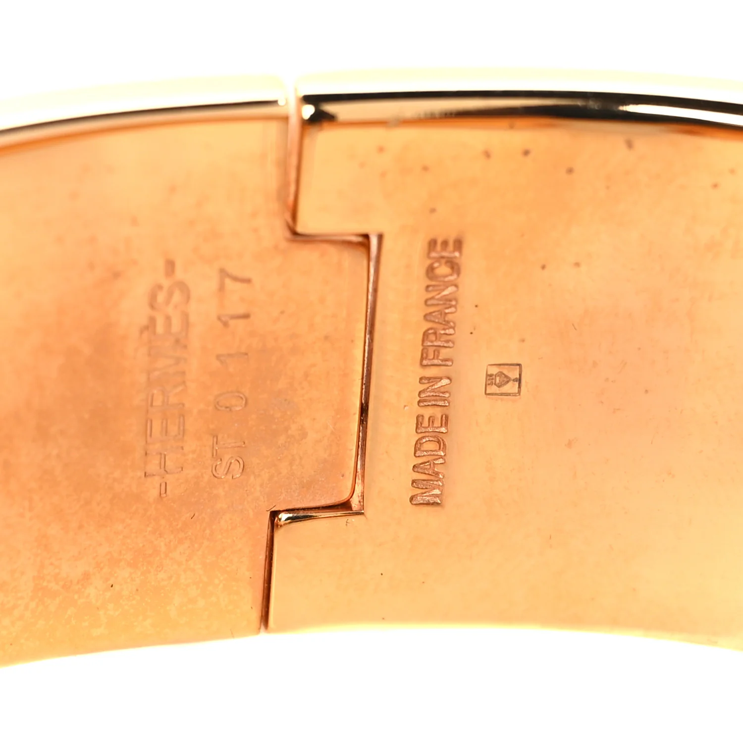 Enamel Wide Clic Clac H Bracelet GM Black - Image 4