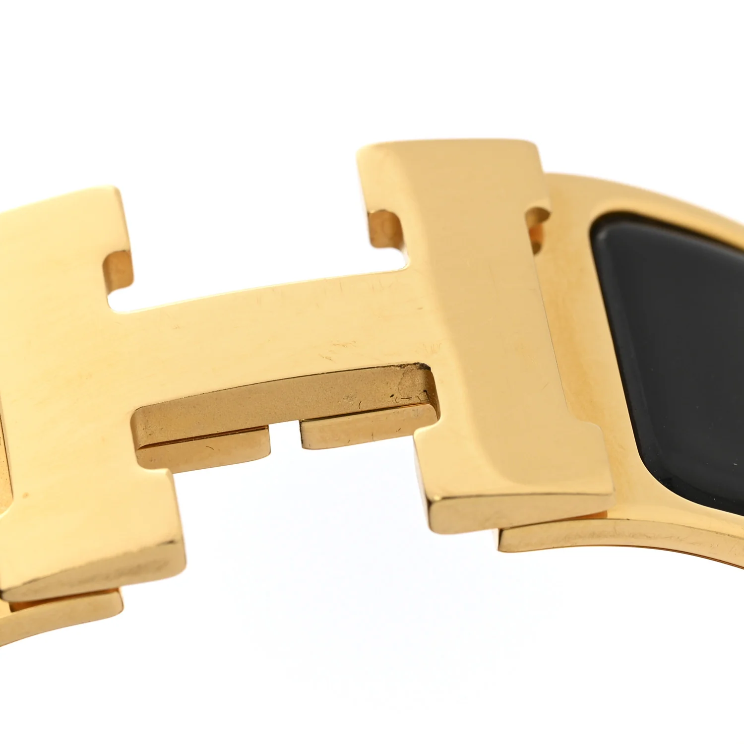 Enamel Wide Clic Clac H Bracelet PM Black - Image 4
