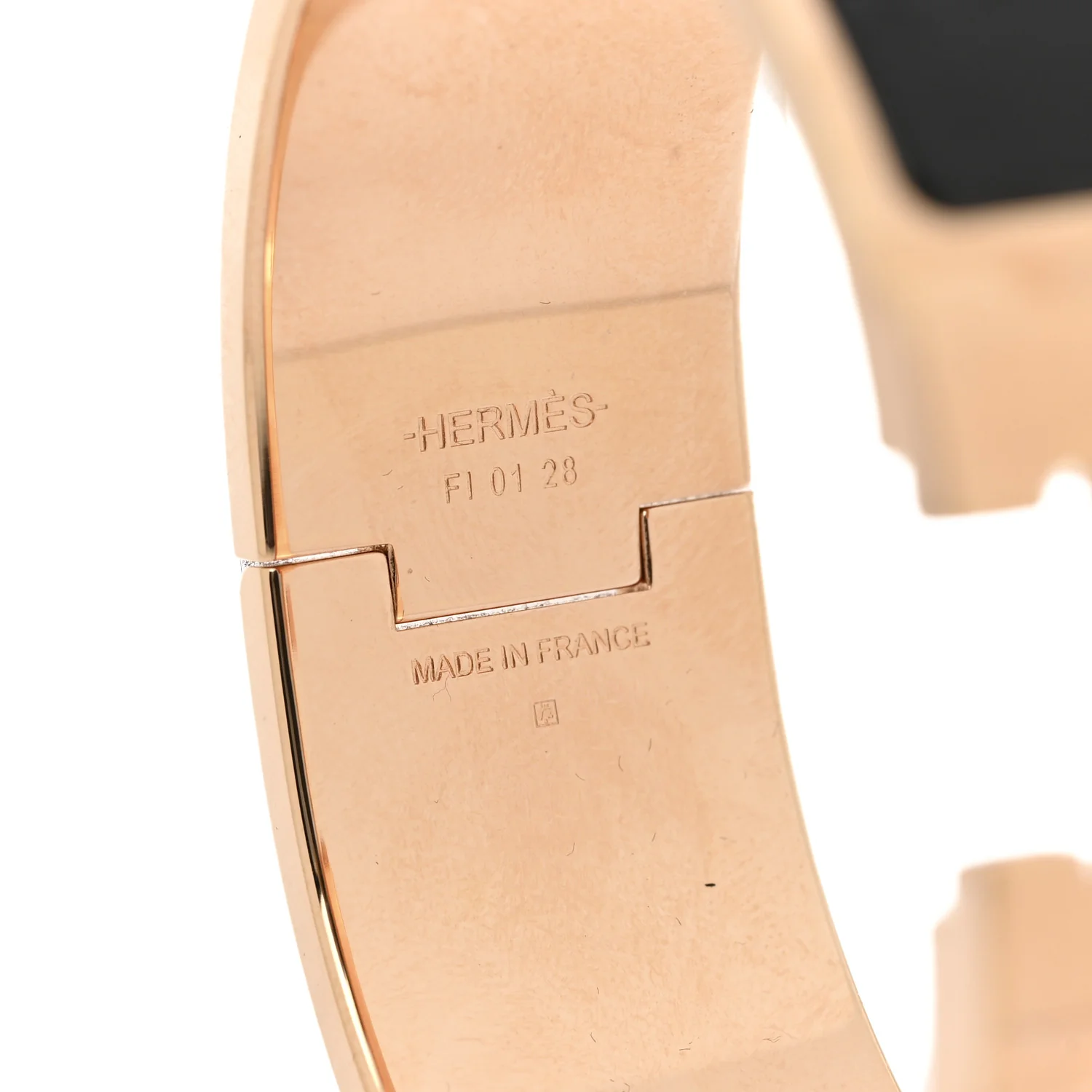 Enamel Wide Clic Clac H Bracelet PM Black - Image 5