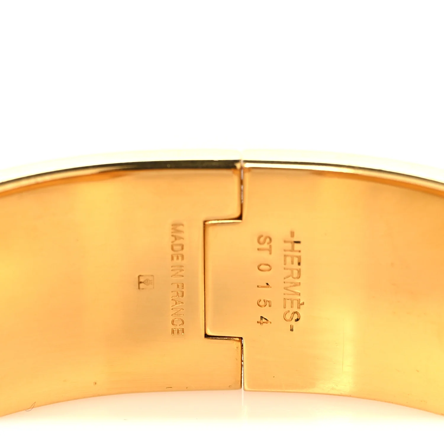 Enamel Wide Clic Clac H Bracelet PM Bleu Transat - Image 4