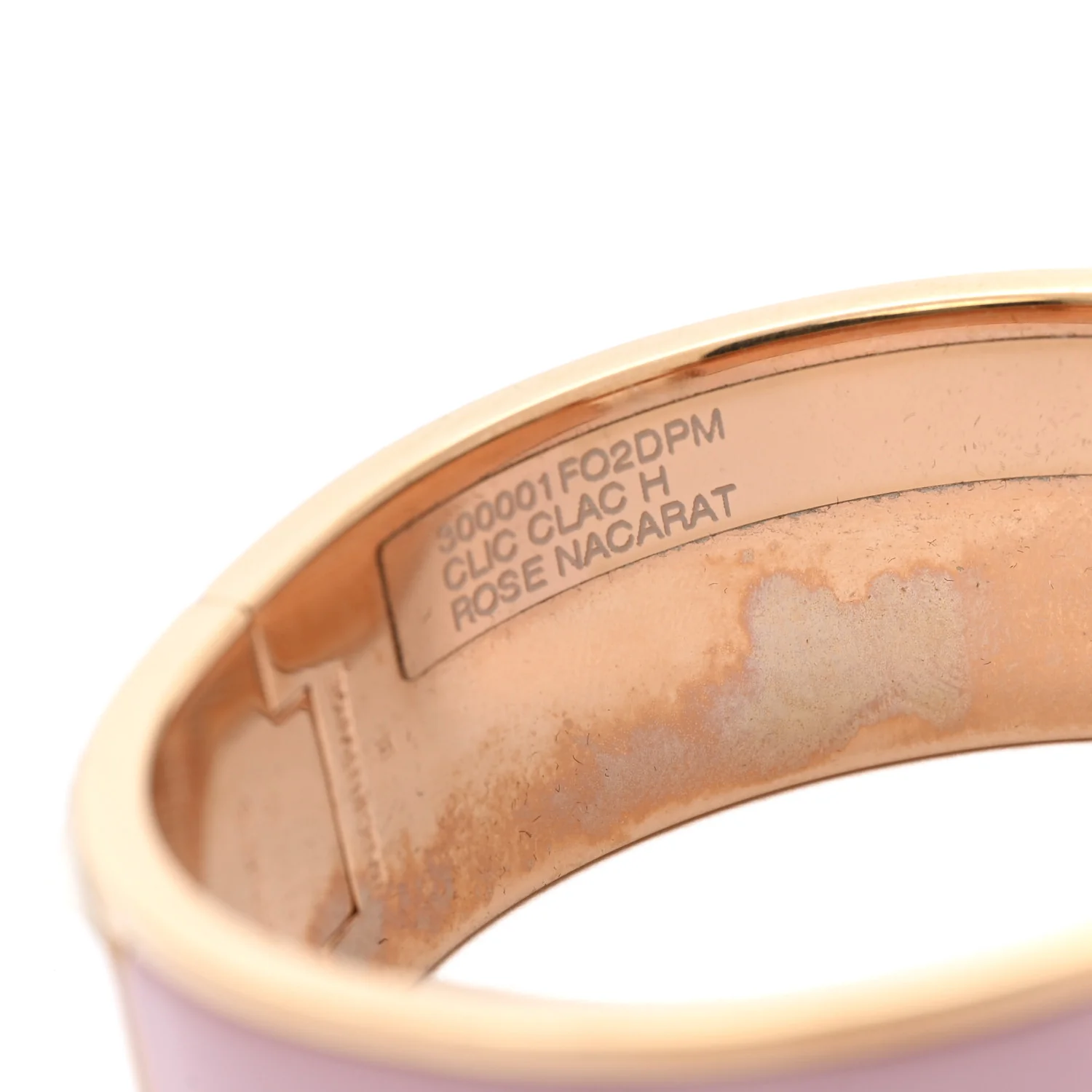 Enamel Wide Clic Clac H Bracelet PM Rose Nacarat - Image 6