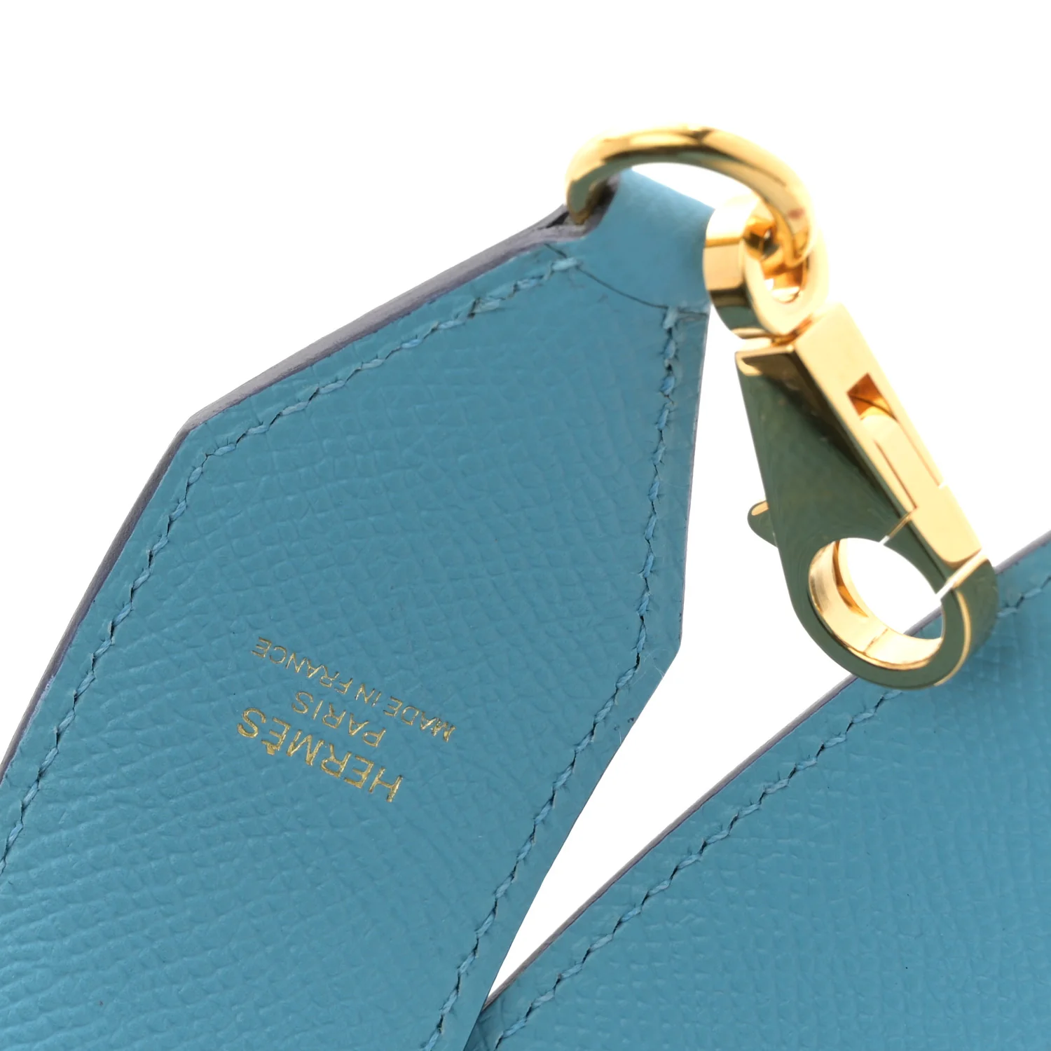 Epsom 40mm Hexagone Tressage Shoulder Strap Bleu De Nord Rouge De Coeur Gold - Image 3