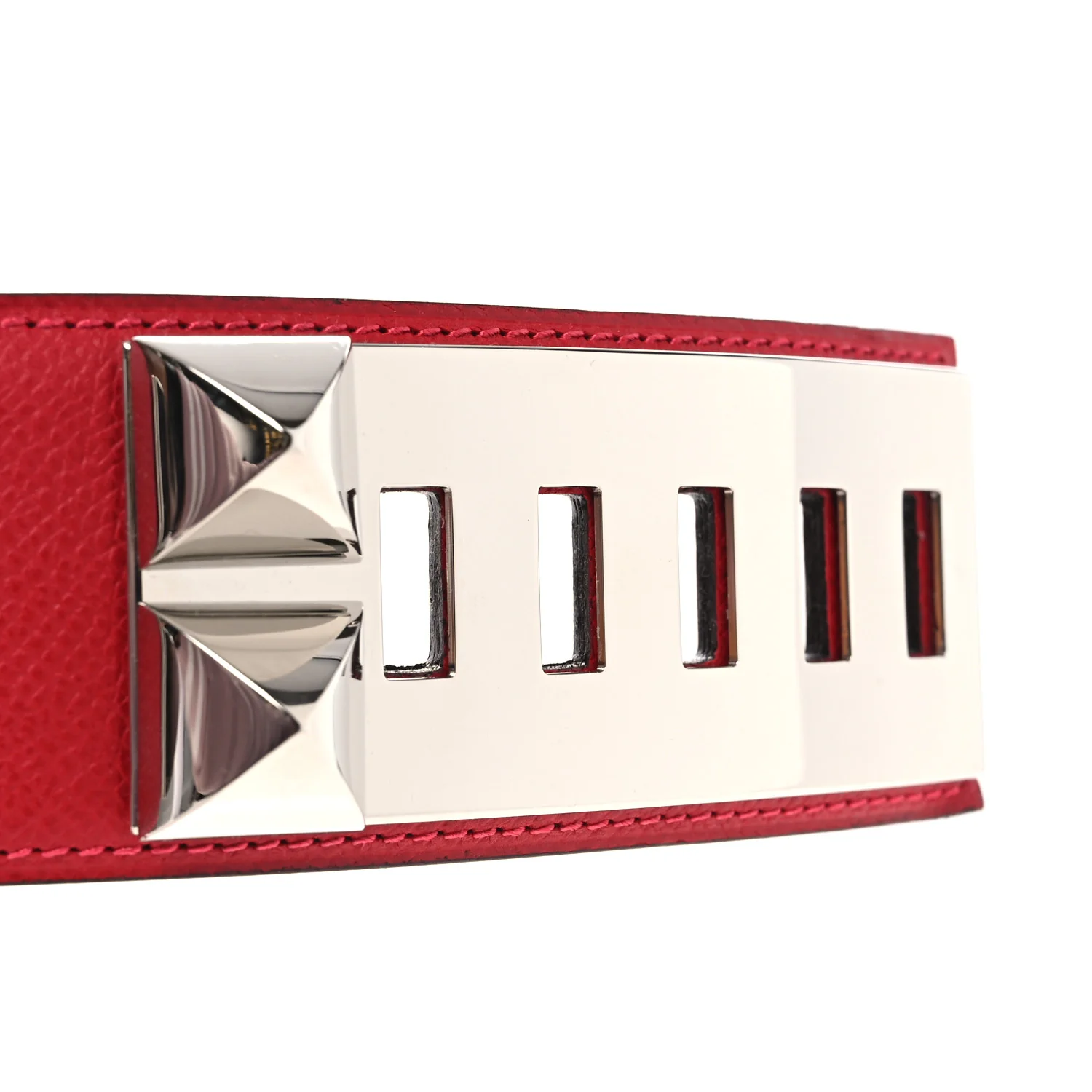Epsom 50mm Collier De Chien CDC Belt 90 36 Rouge Casaque - Image 3