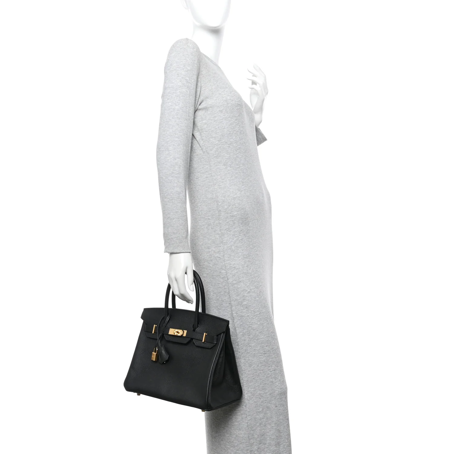 Epsom Birkin 30 Black - Image 2
