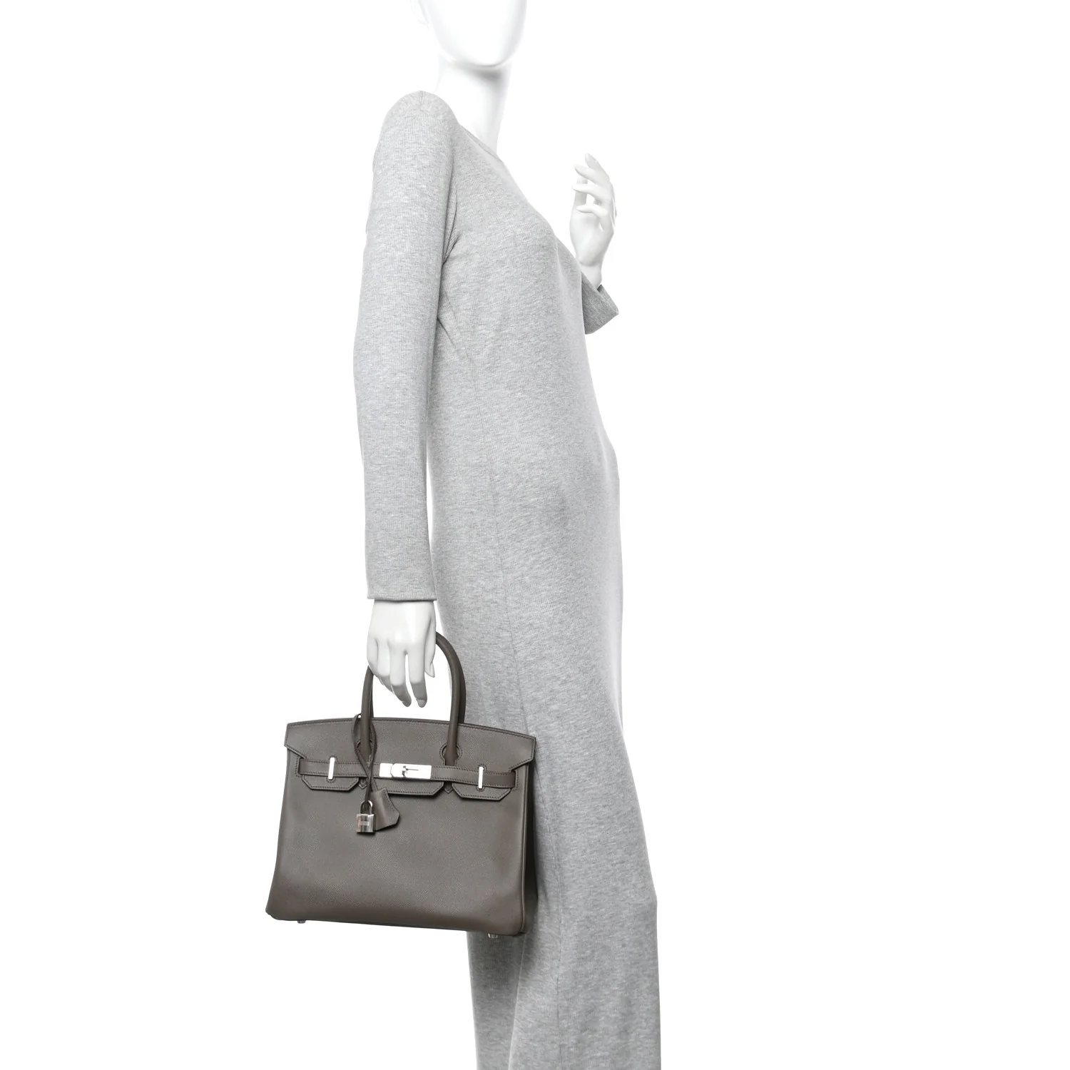 Epsom Birkin 30 Etain - Image 3