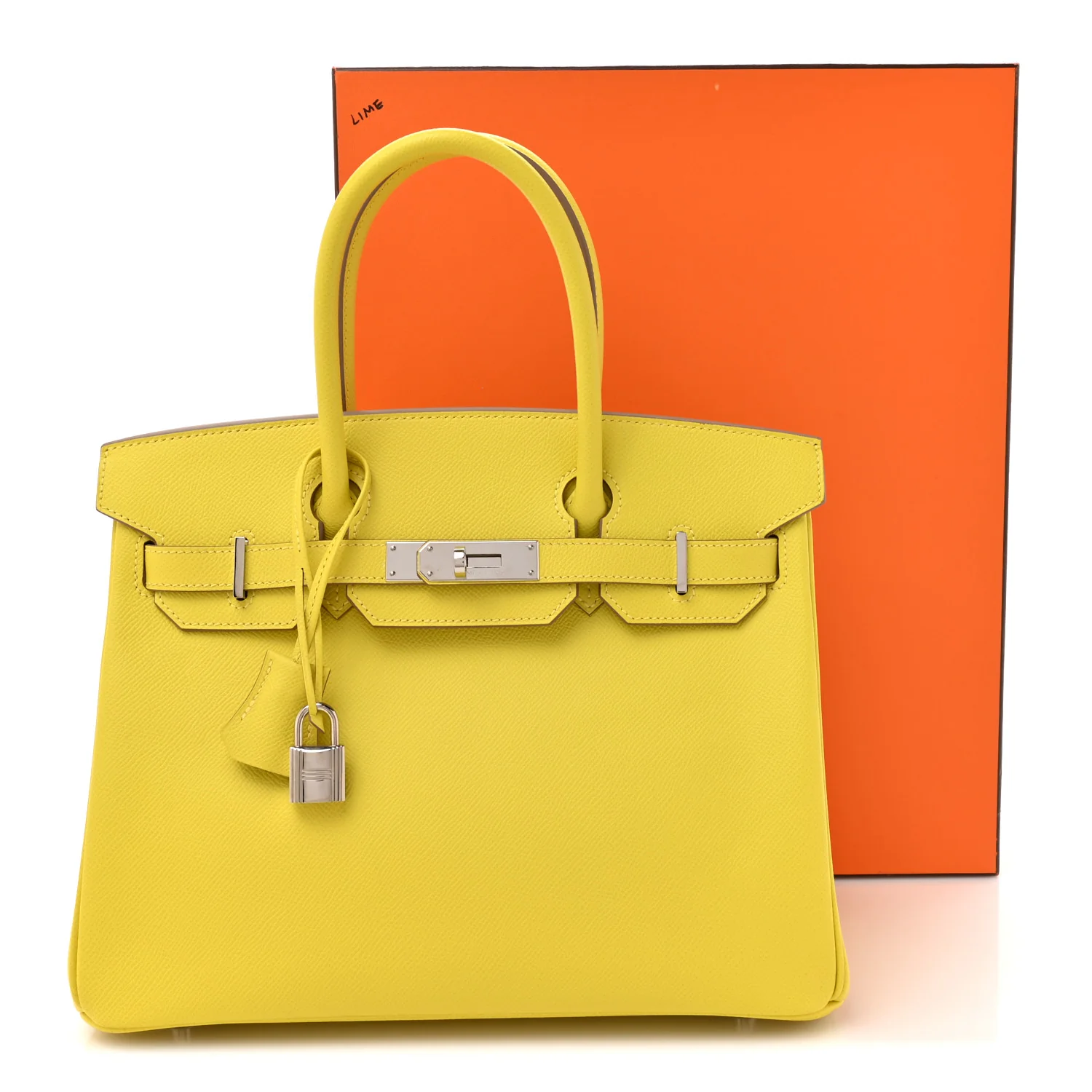 Epsom BIRKIN 30 Lime - Image 13