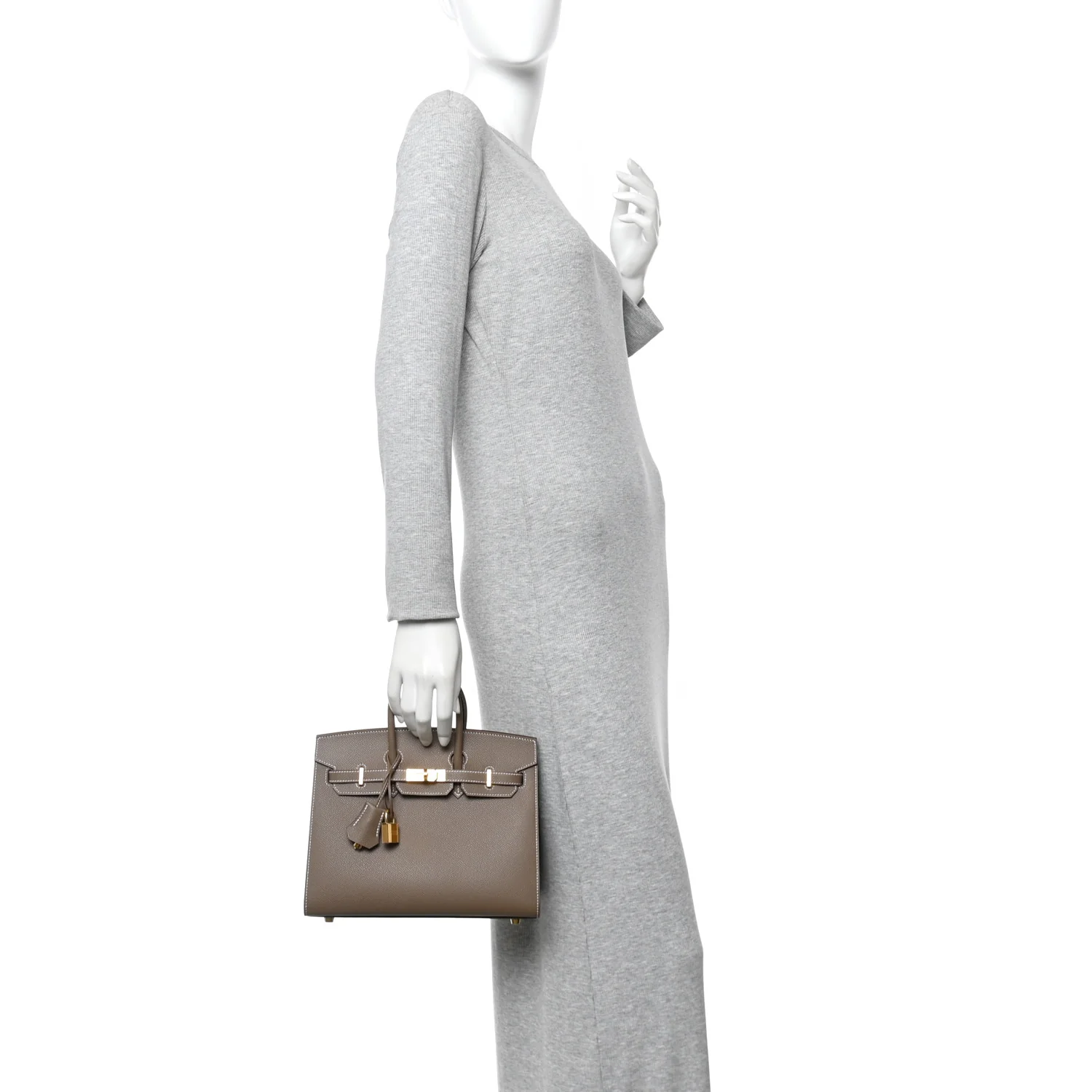 Epsom Birkin Sellier 25 Etoupe - Image 2