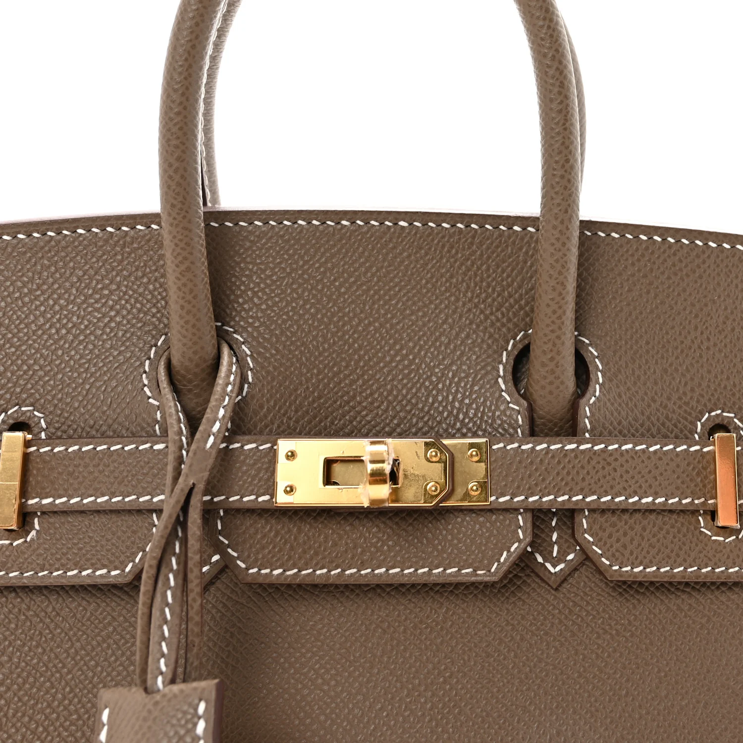 Epsom Birkin Sellier 25 Etoupe - Image 8