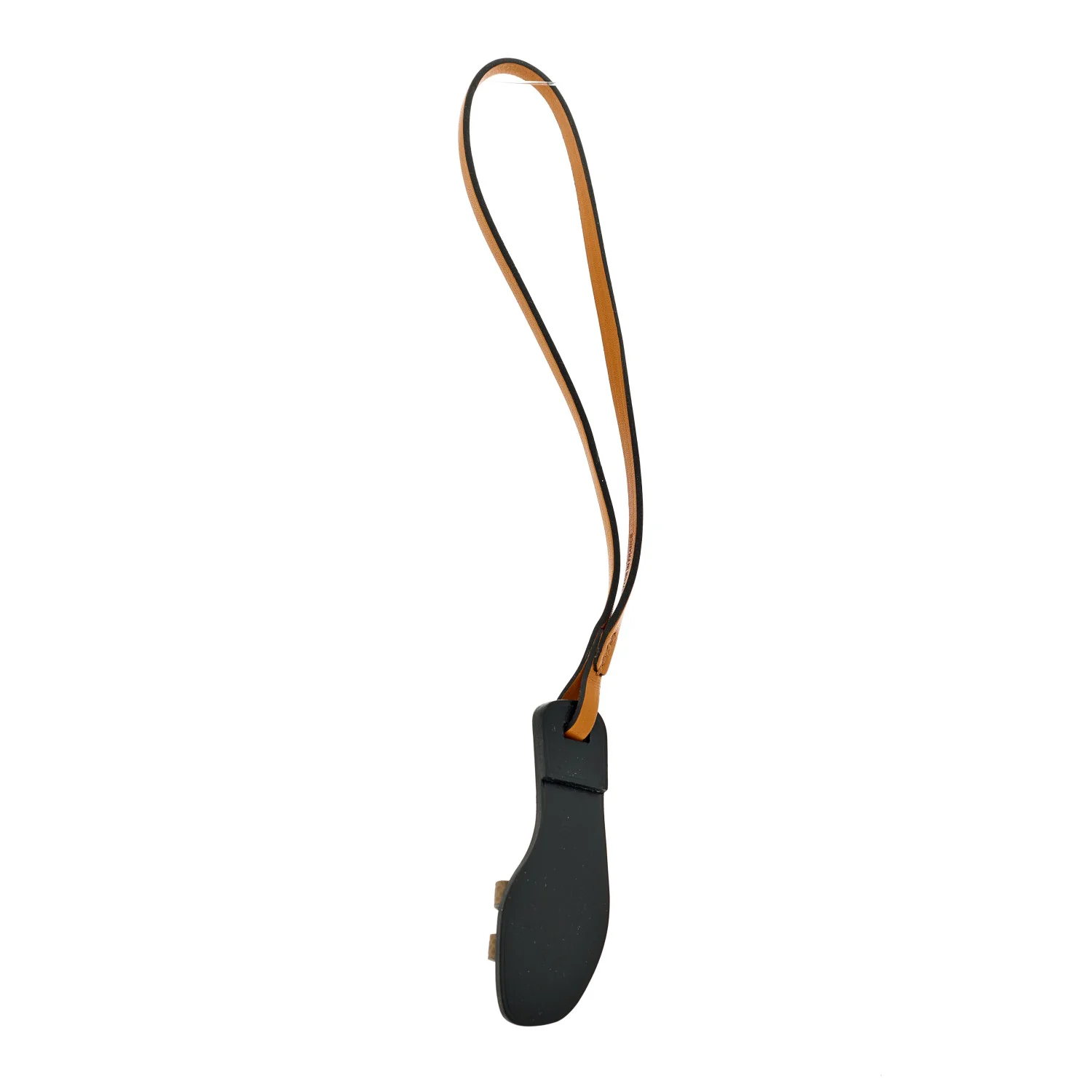 Epsom Butler Calfskin Hunter Oran Nano Bag Charm Etoupe - Image 3