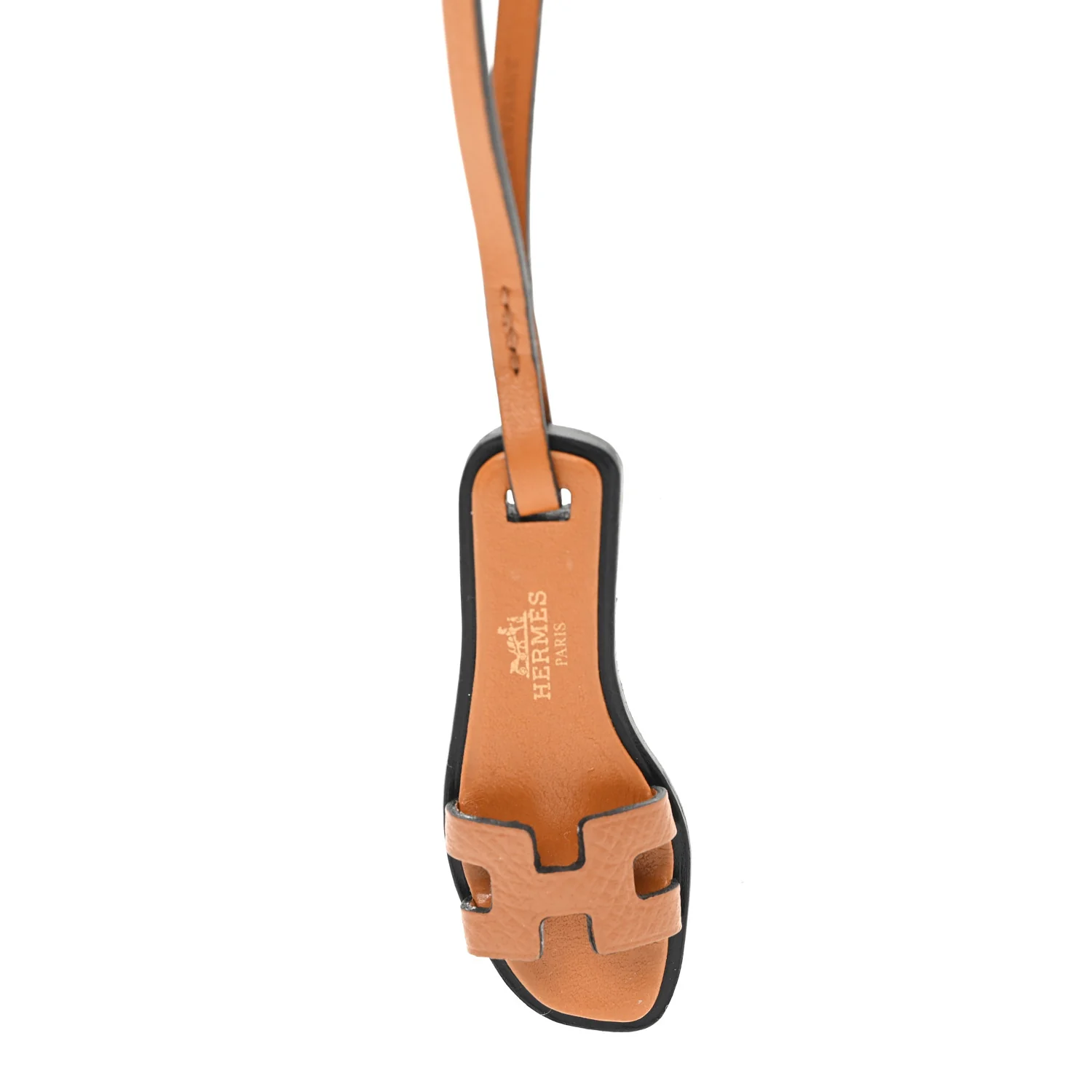 Epsom Butler Calfskin Hunter Oran Nano Bag Charm Gold - Image 3
