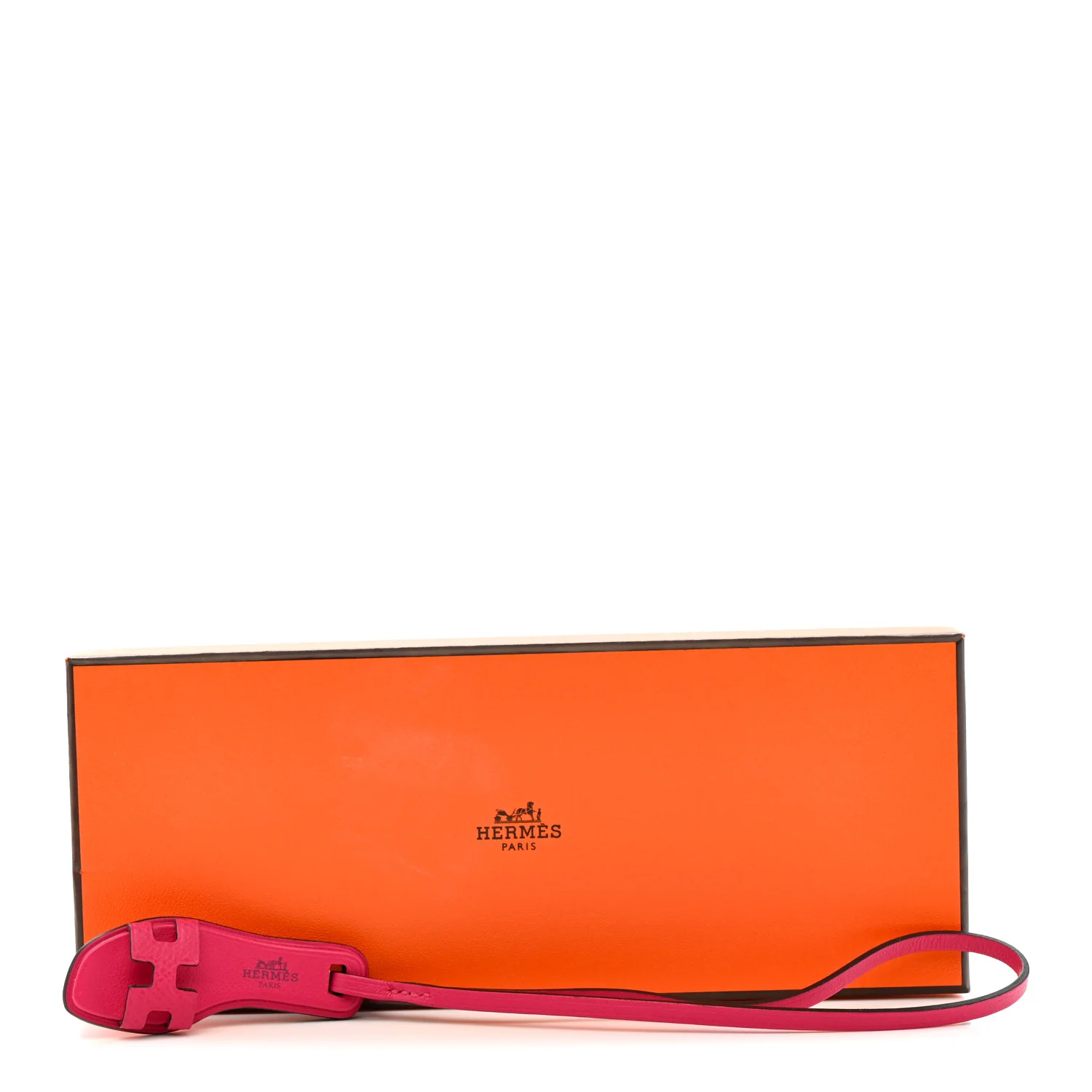Epsom Butler Calfskin Hunter Oran Nano Bag Charm Rose Mexico - Image 5