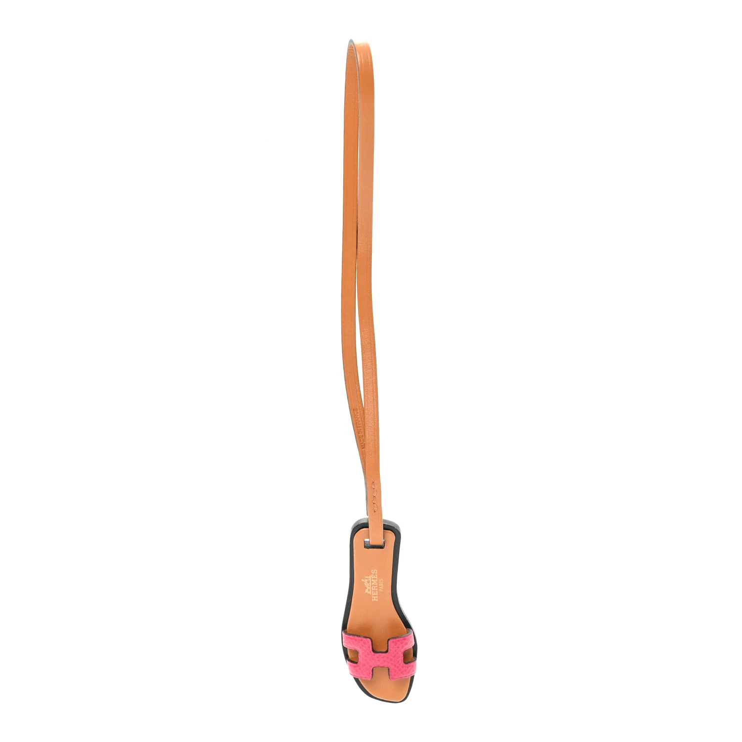 Epsom Butler Calfskin Hunter Oran Nano Bag Charm Rose Mexico