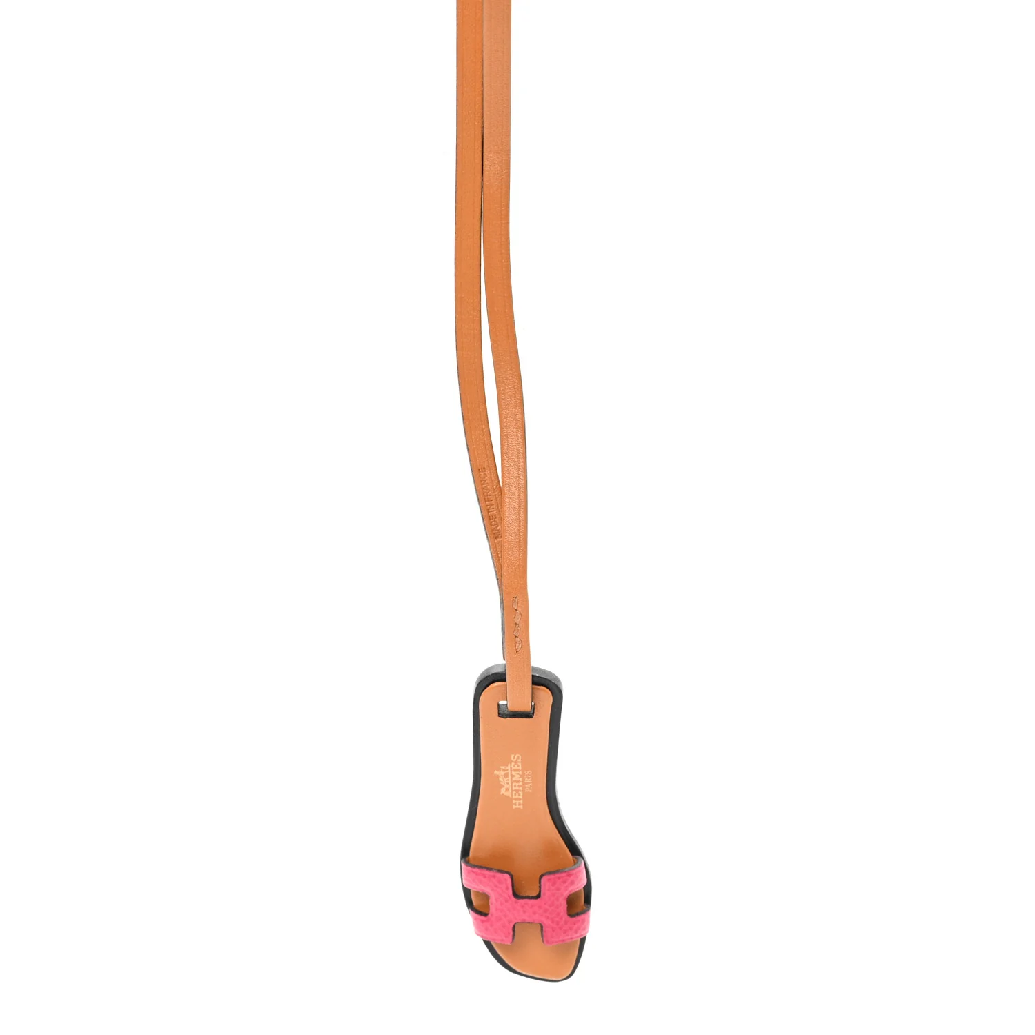 Epsom Butler Calfskin Hunter Oran Nano Bag Charm Rose Mexico - Image 3