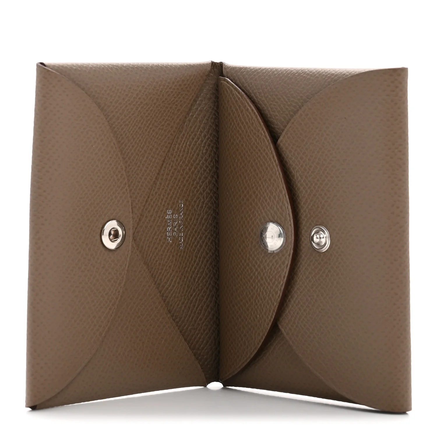 Epsom Calvi Duo Card Case Etoupe - Image 5