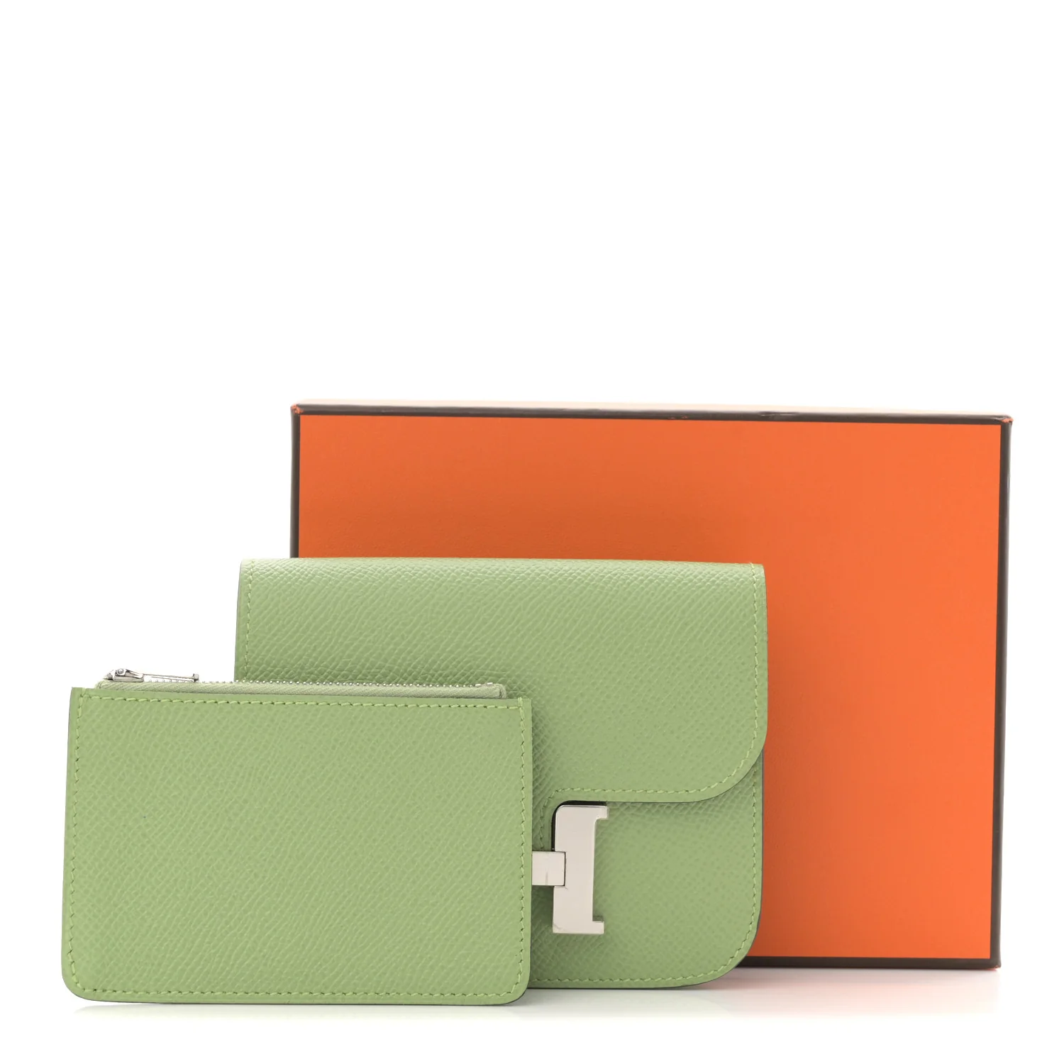 Epsom Constance Slim Wallet Vert Criquet - Image 8