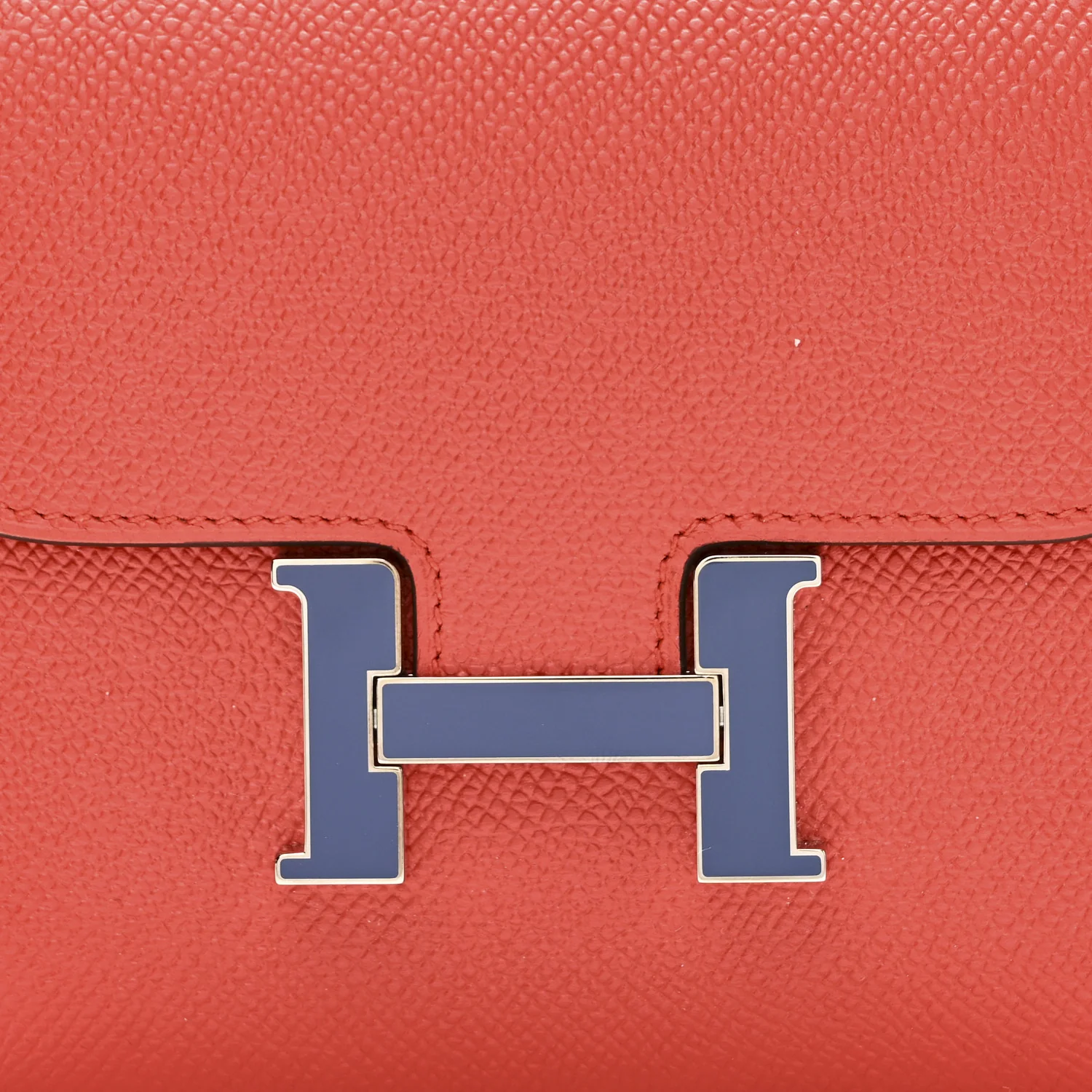 Epsom Enamel Constance Short Wallet Capucine Bleu Brighton - Image 8