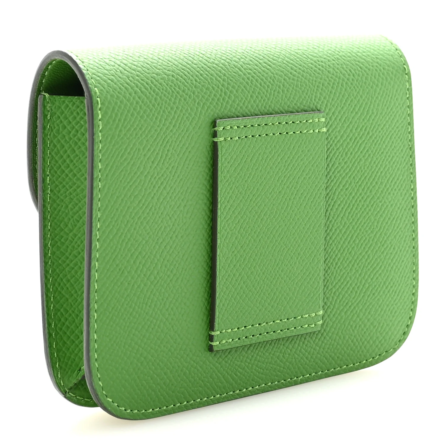 Epsom Enamel Constance Slim Wallet Vert Yucca Celeste - Image 4