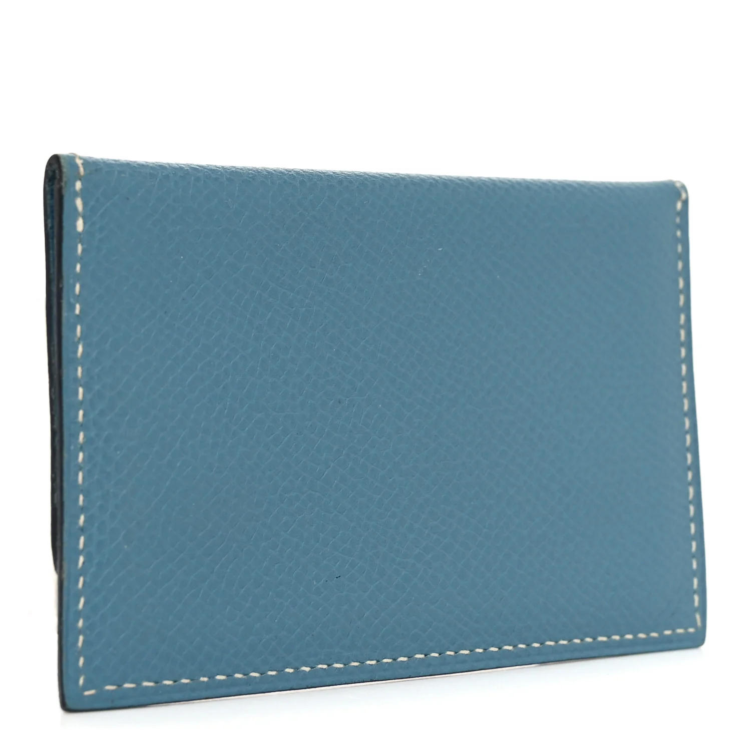 Epsom Hermesnap Card Holder Bleu Jean - Image 3