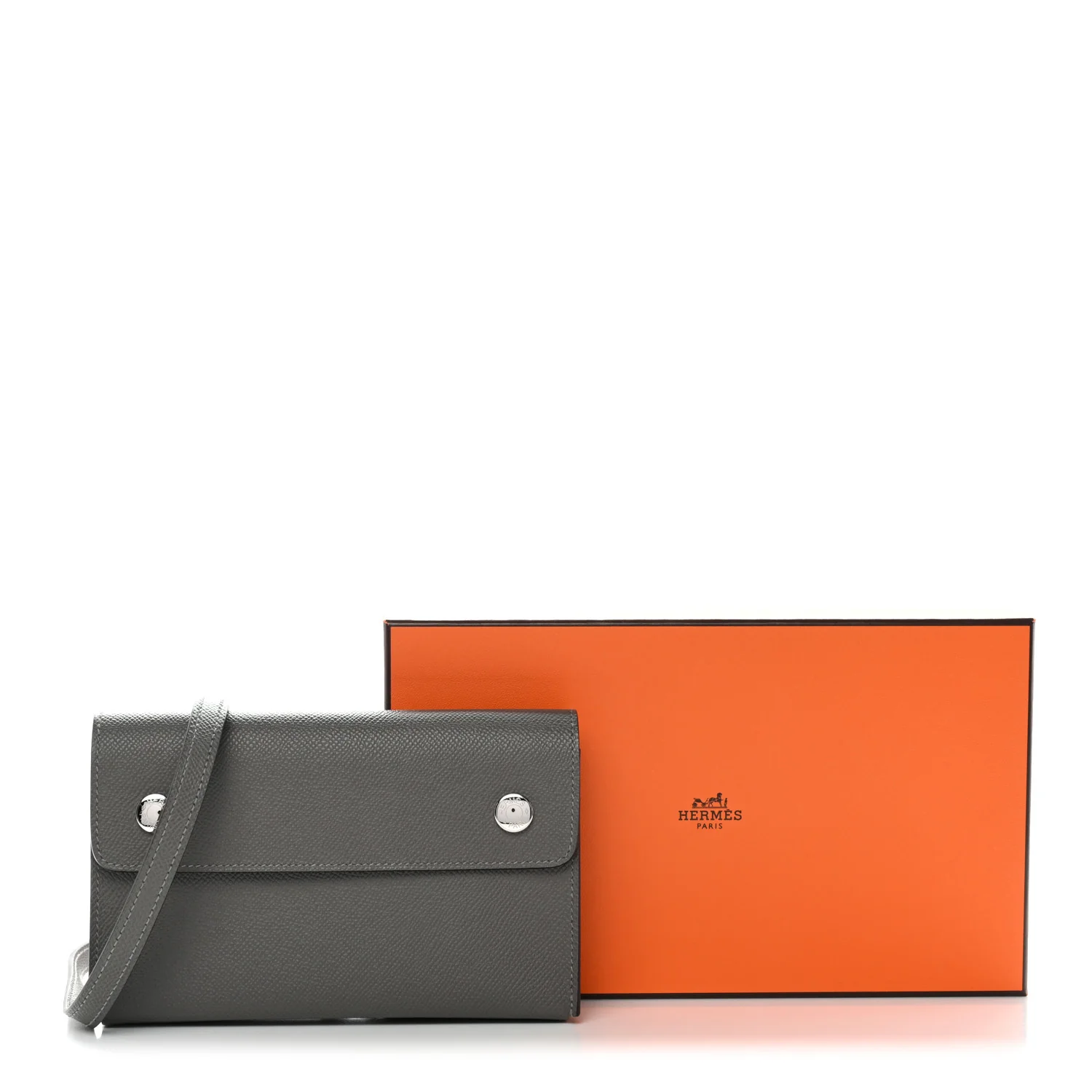 Epsom Hermesnap Wallet Gris Meyer - Image 30