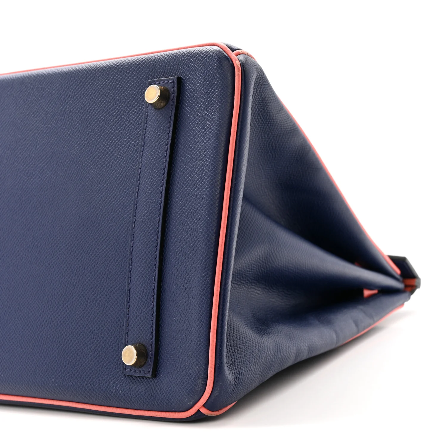 Epsom Horseshoe Birkin 35 Bleu Saphir Flamingo - Image 10