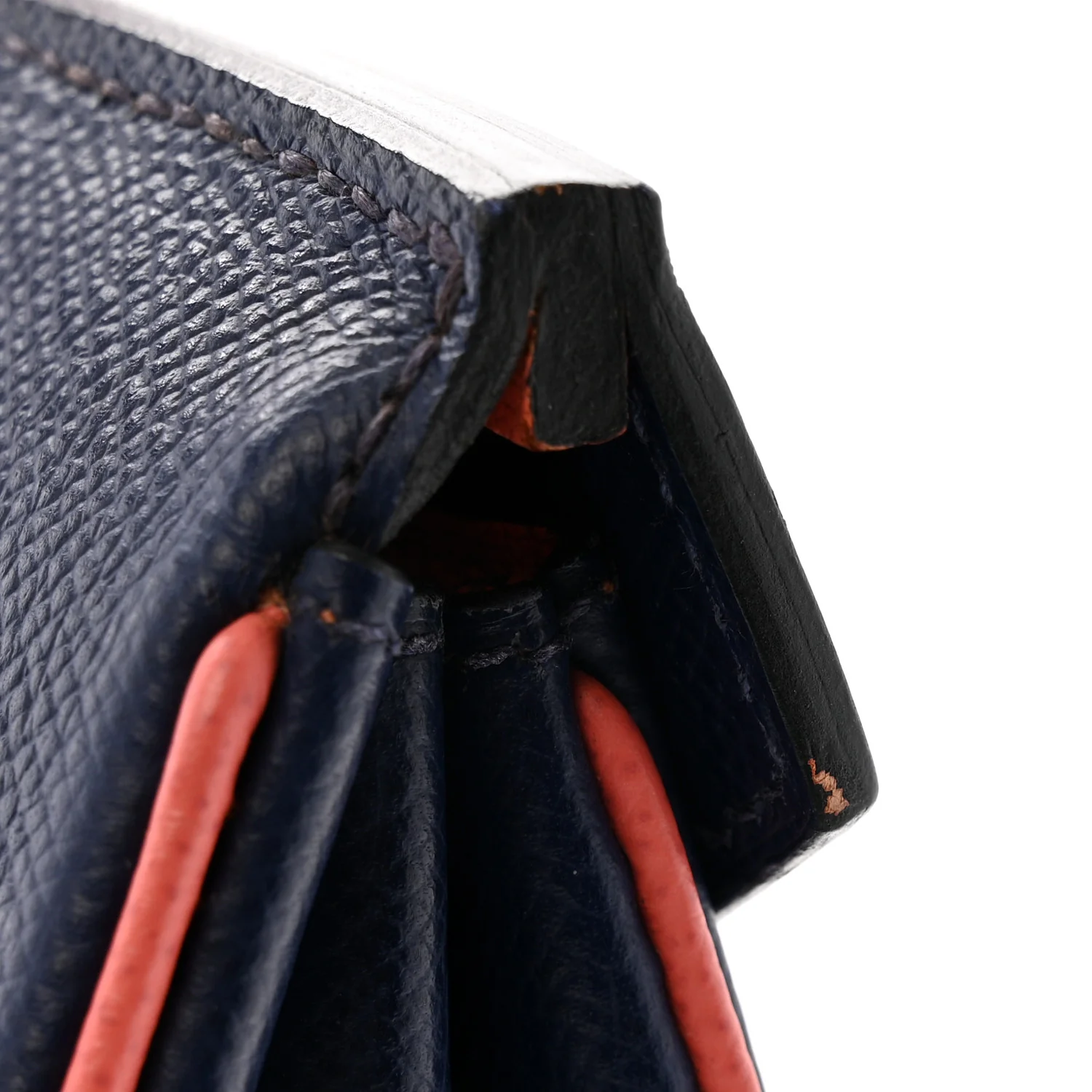 Epsom Horseshoe Birkin 35 Bleu Saphir Flamingo - Image 14