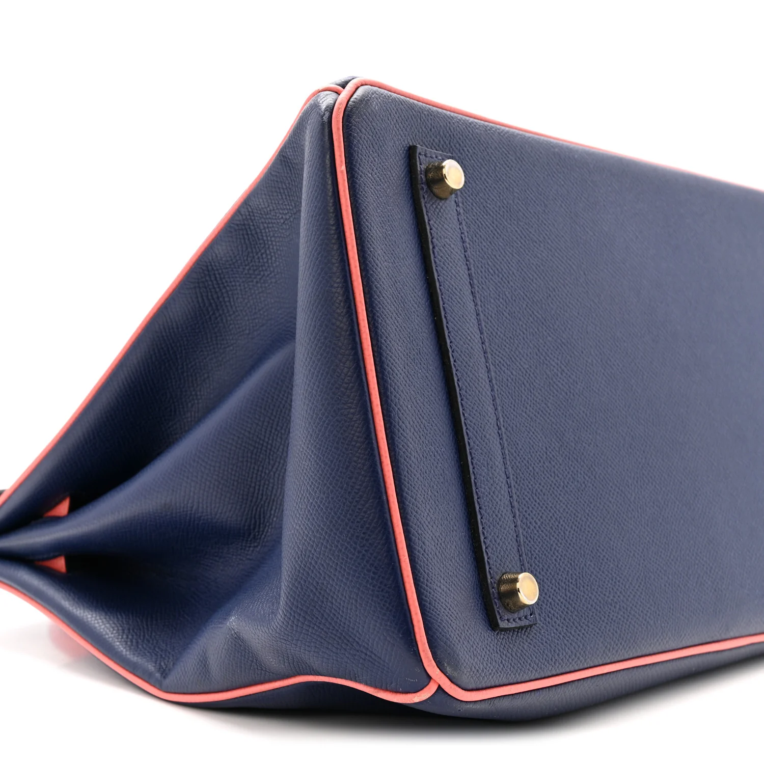 Epsom Horseshoe Birkin 35 Bleu Saphir Flamingo - Image 9
