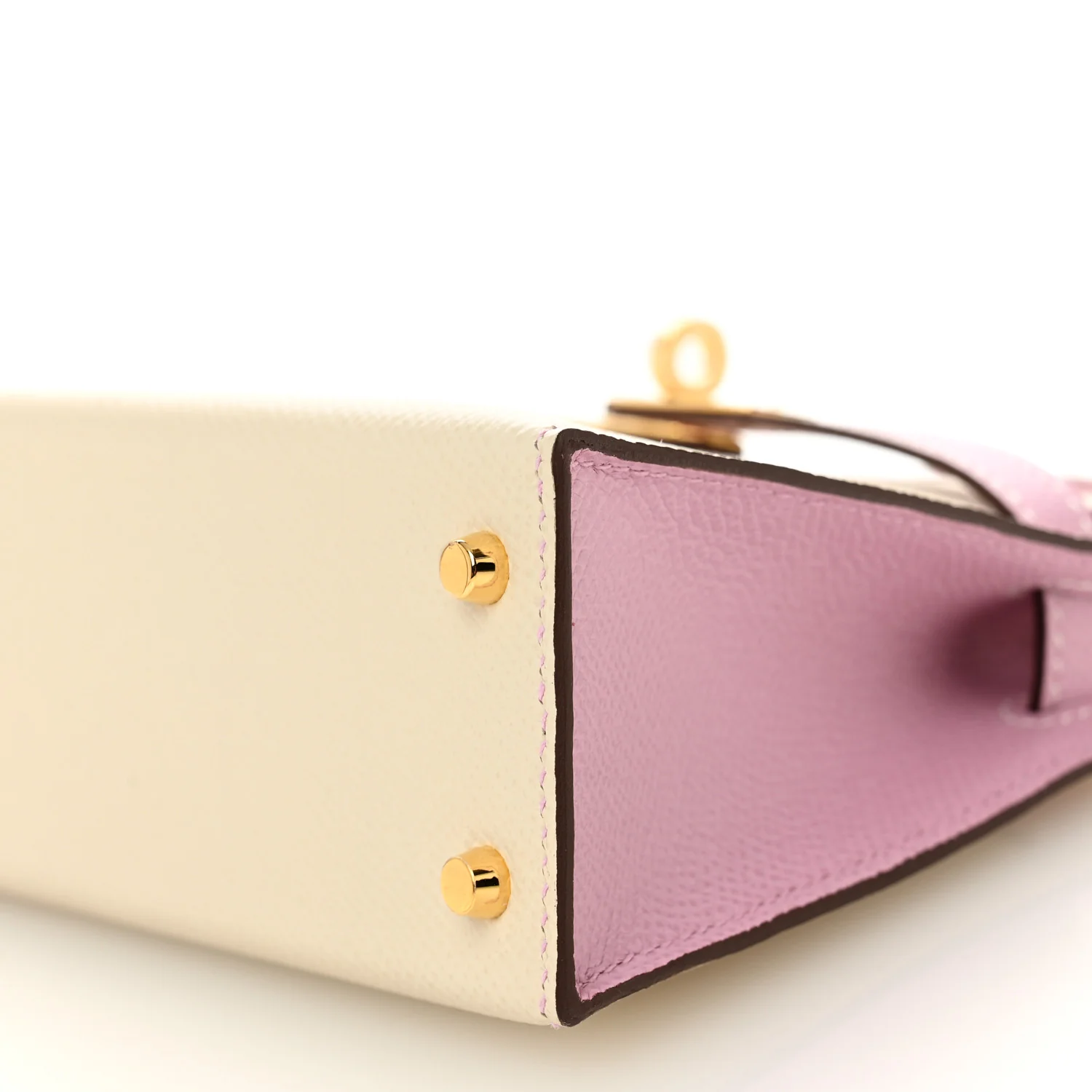 Epsom Horseshoe Mini Kelly Sellier 20 Craie Mauve Sylvestre - Image 11