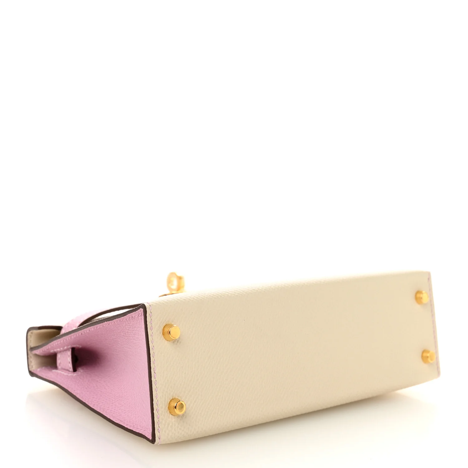Epsom Horseshoe Mini Kelly Sellier 20 Craie Mauve Sylvestre - Image 4