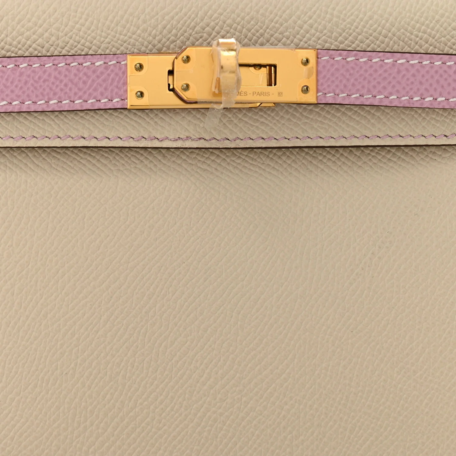 Epsom Horseshoe Mini Kelly Sellier 20 Craie Mauve Sylvestre - Image 8
