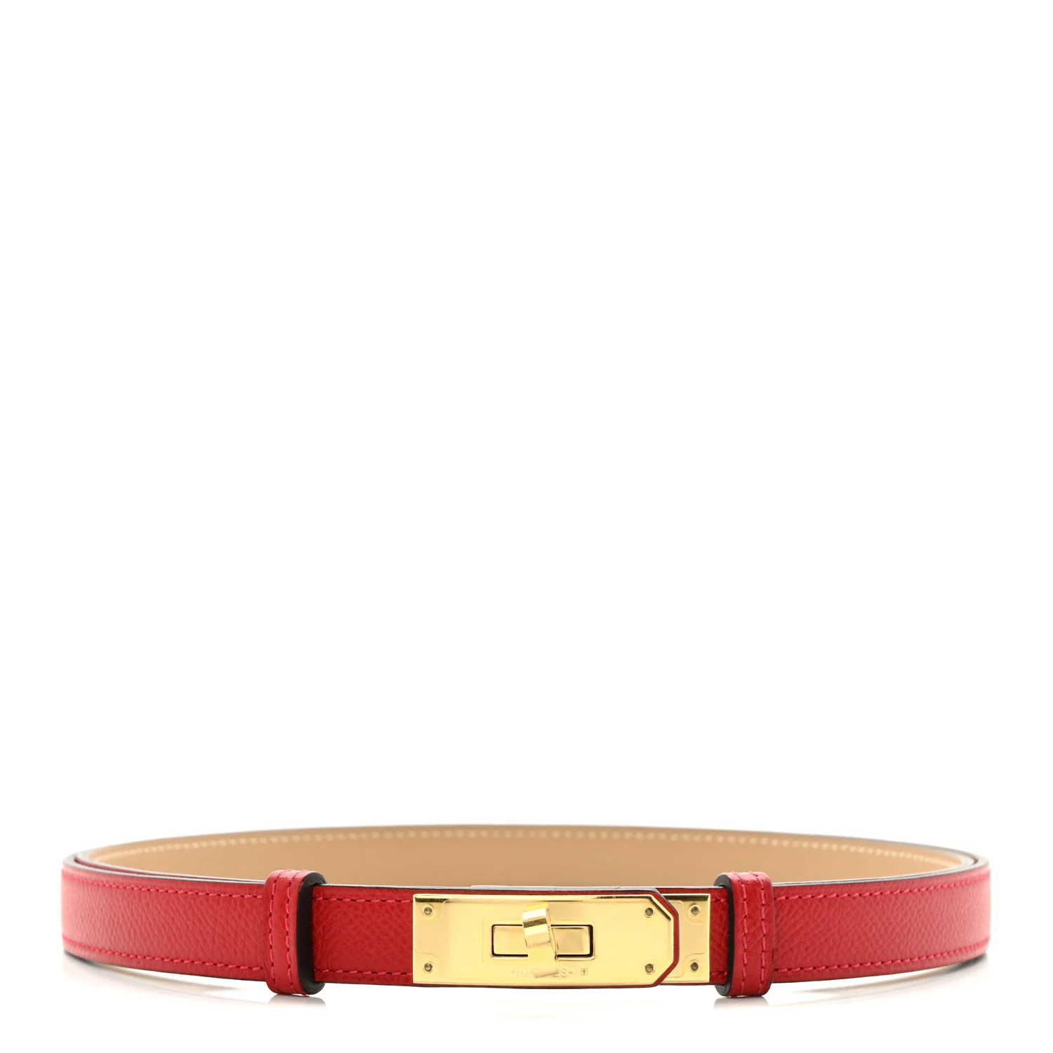 Epsom Kelly Belt Rouge Casaque