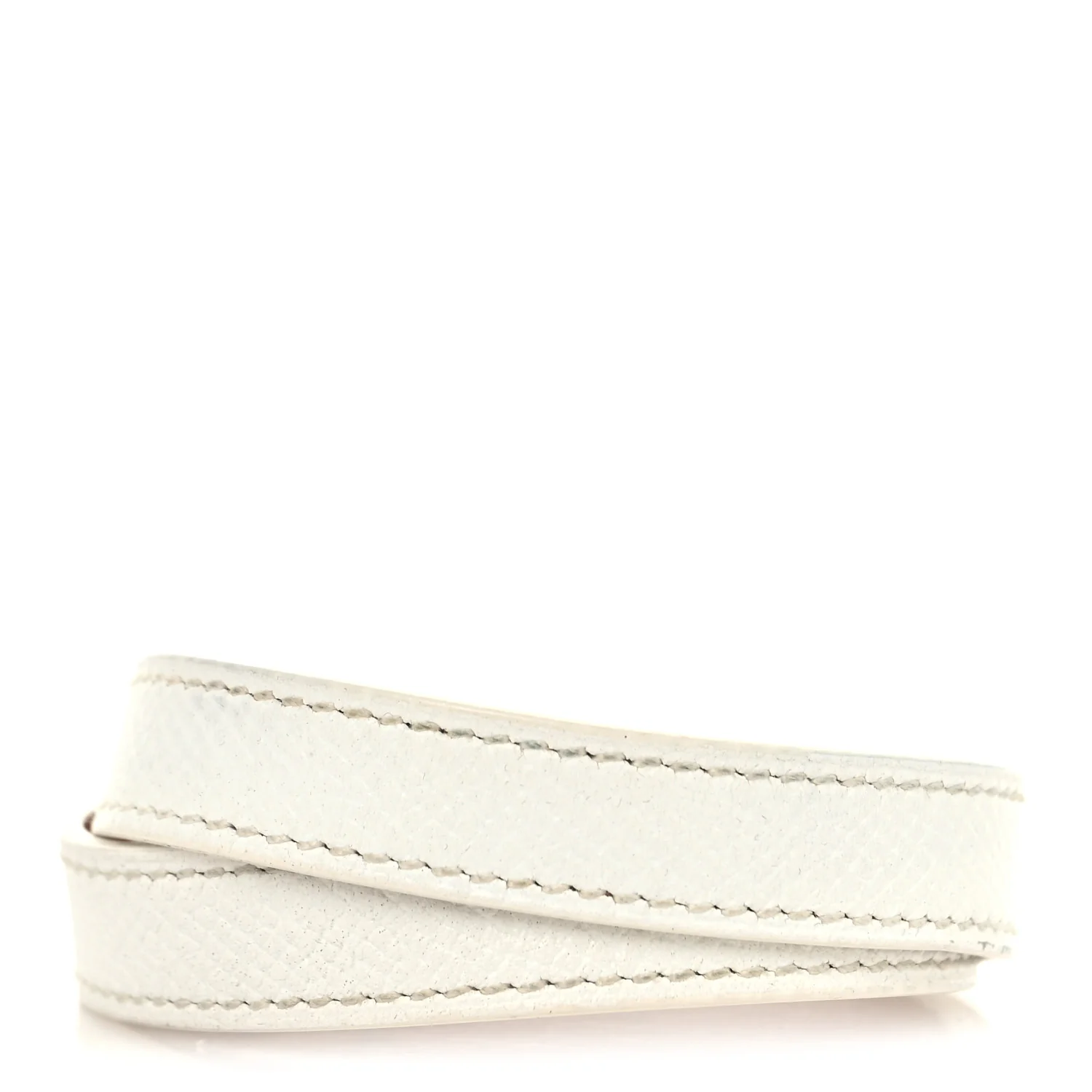 Epsom Kelly Double Tour Bracelet M White - Image 3