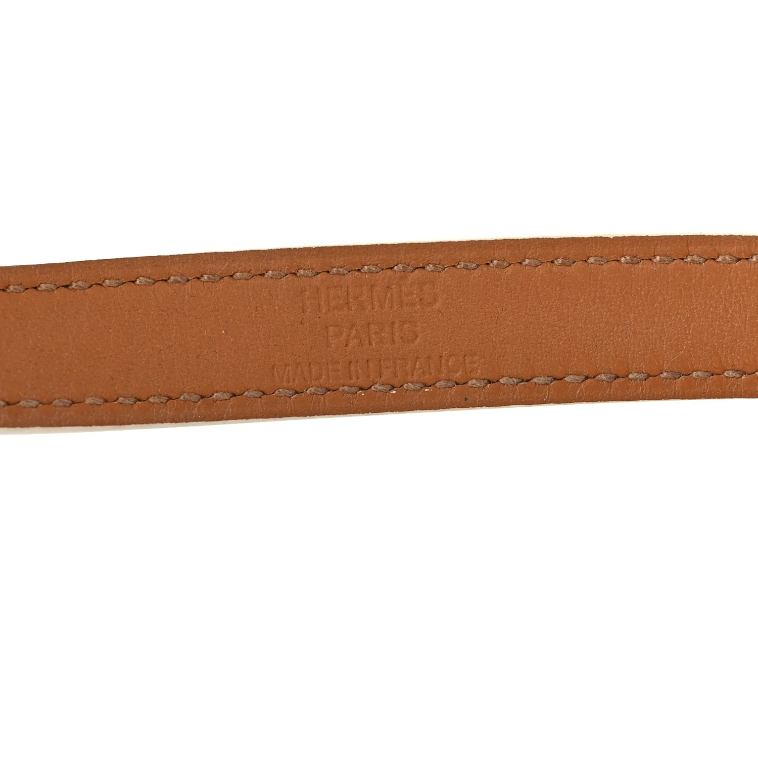 Epsom Kelly Double Tour Bracelet M White - Image 4
