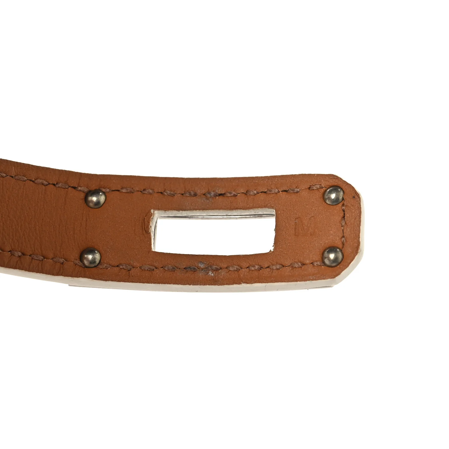 Epsom Kelly Double Tour Bracelet M White - Image 5
